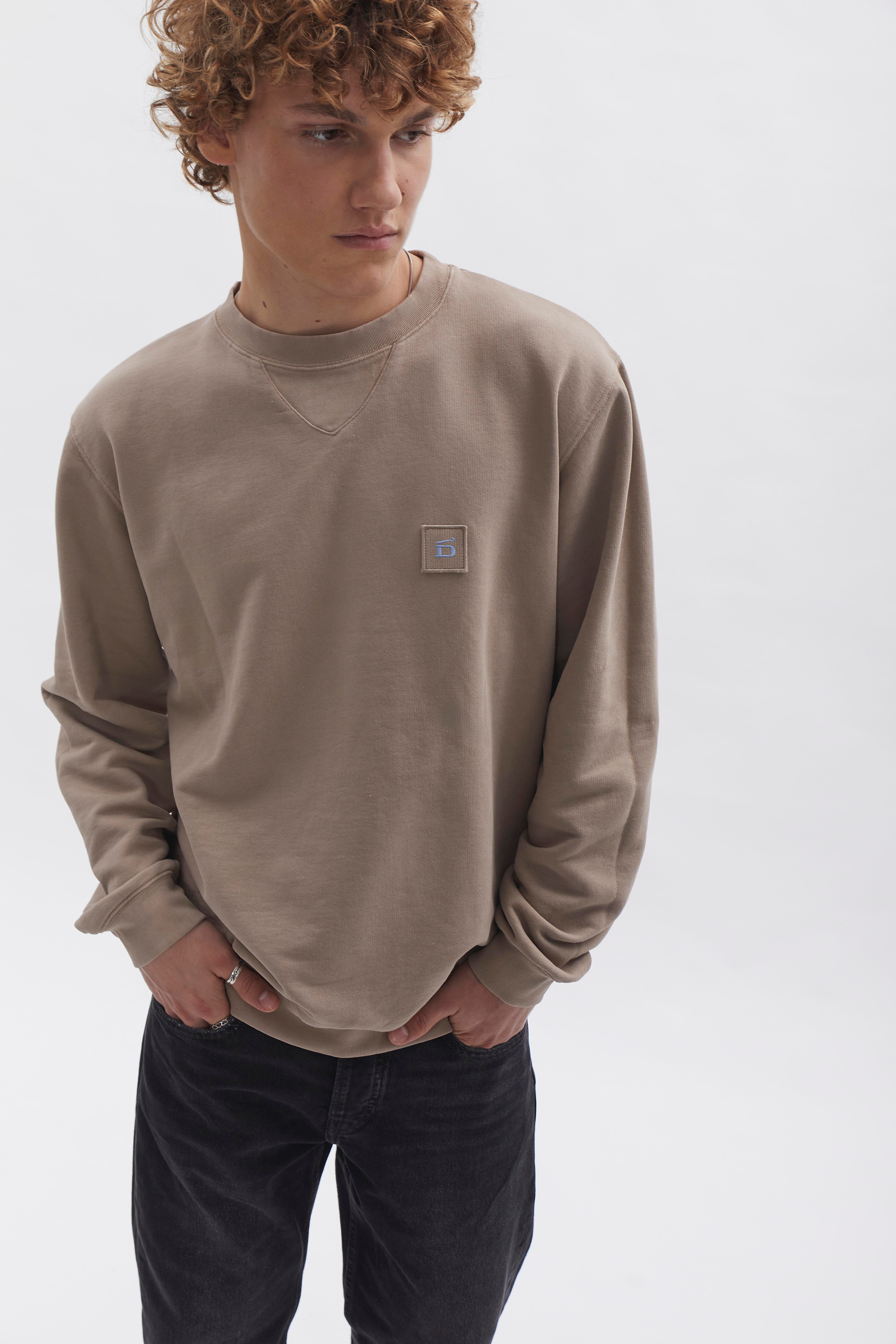 Crewneck Sweater D-Brand, Sweater, Crewneck Sweater, ALMOND, Braun, 111225, 111225-252