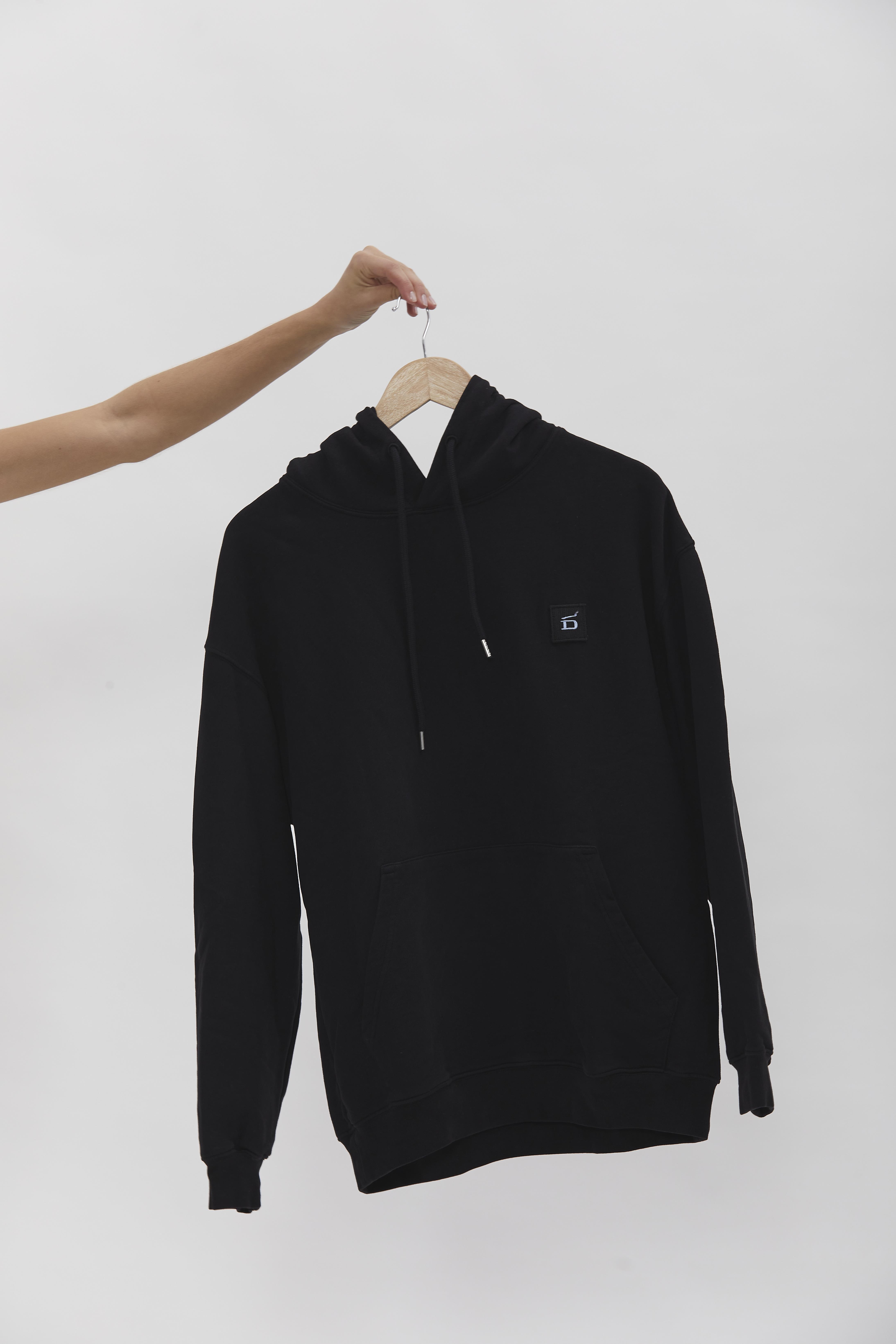 D-Brand, Hoodies, Zip Hoodies, Badge Hoodie, BLACK, Schwarz, 220001, 220001-100