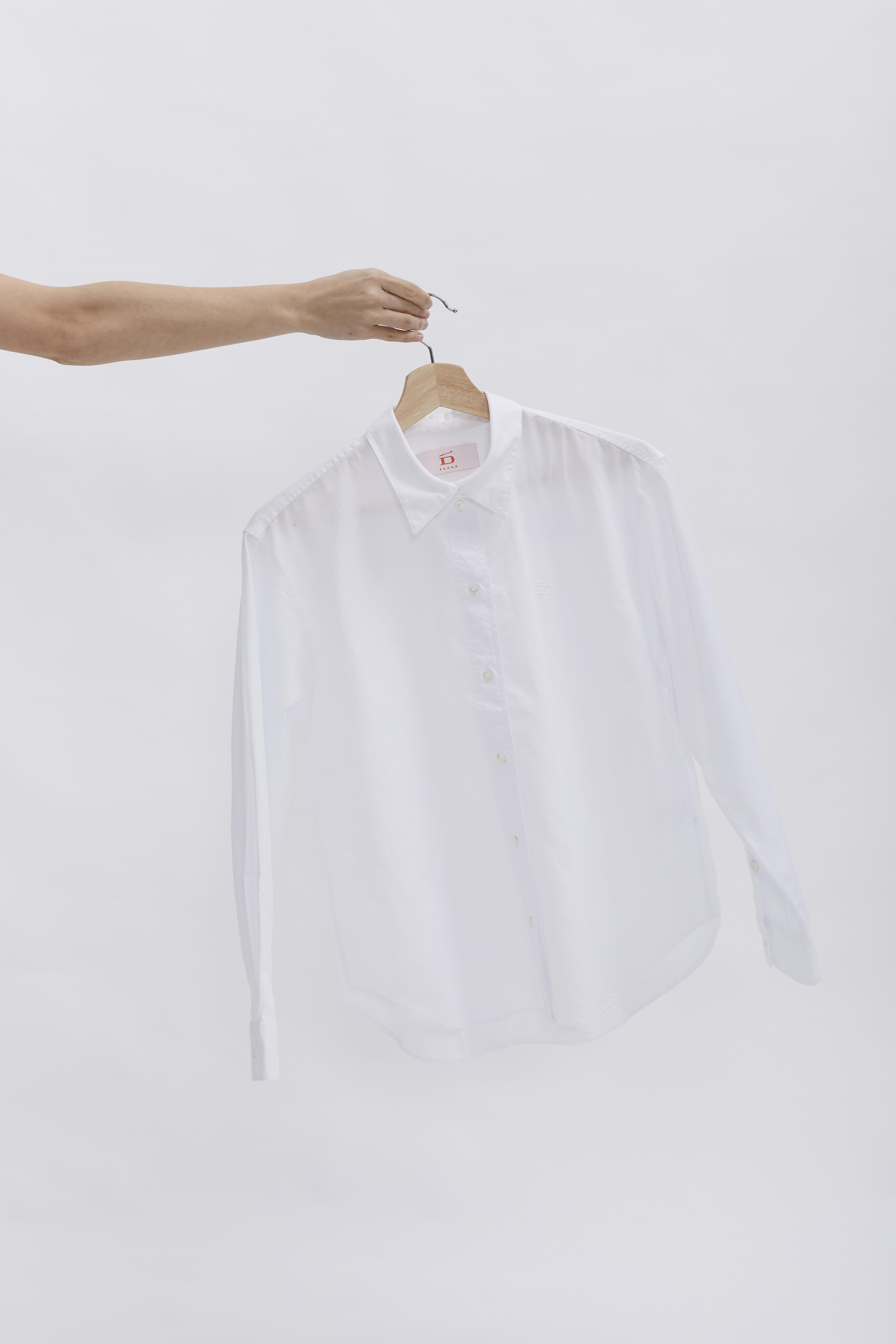 D-Brand, Blouses, Boxed Fit Bluse, WHITE, Weiß, 227010, 227010-110