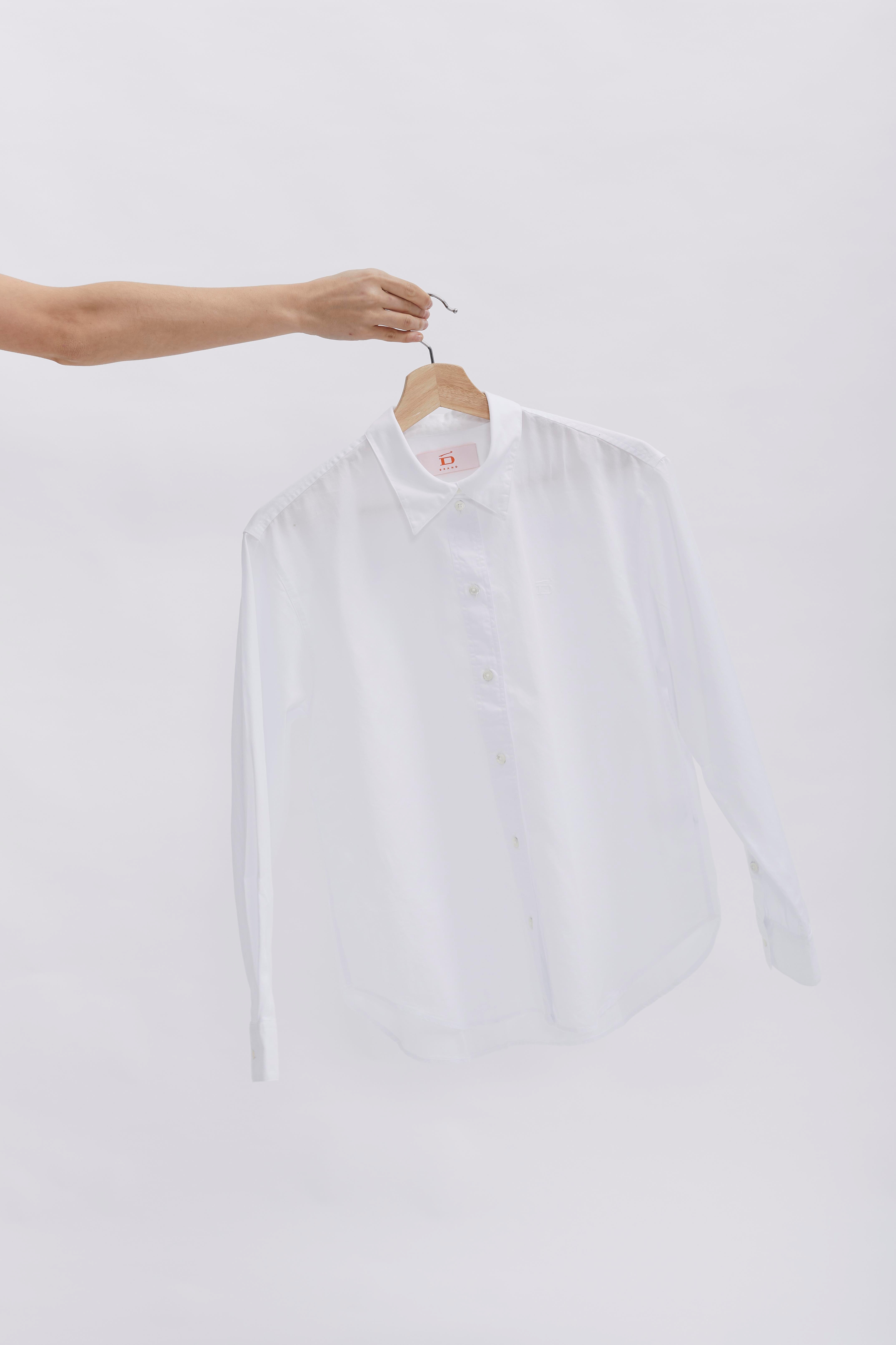 Boxed Fit Bluse D-Brand, Blouses, Boxed Fit Bluse, WHITE, Weiß, 227010, 227010-110