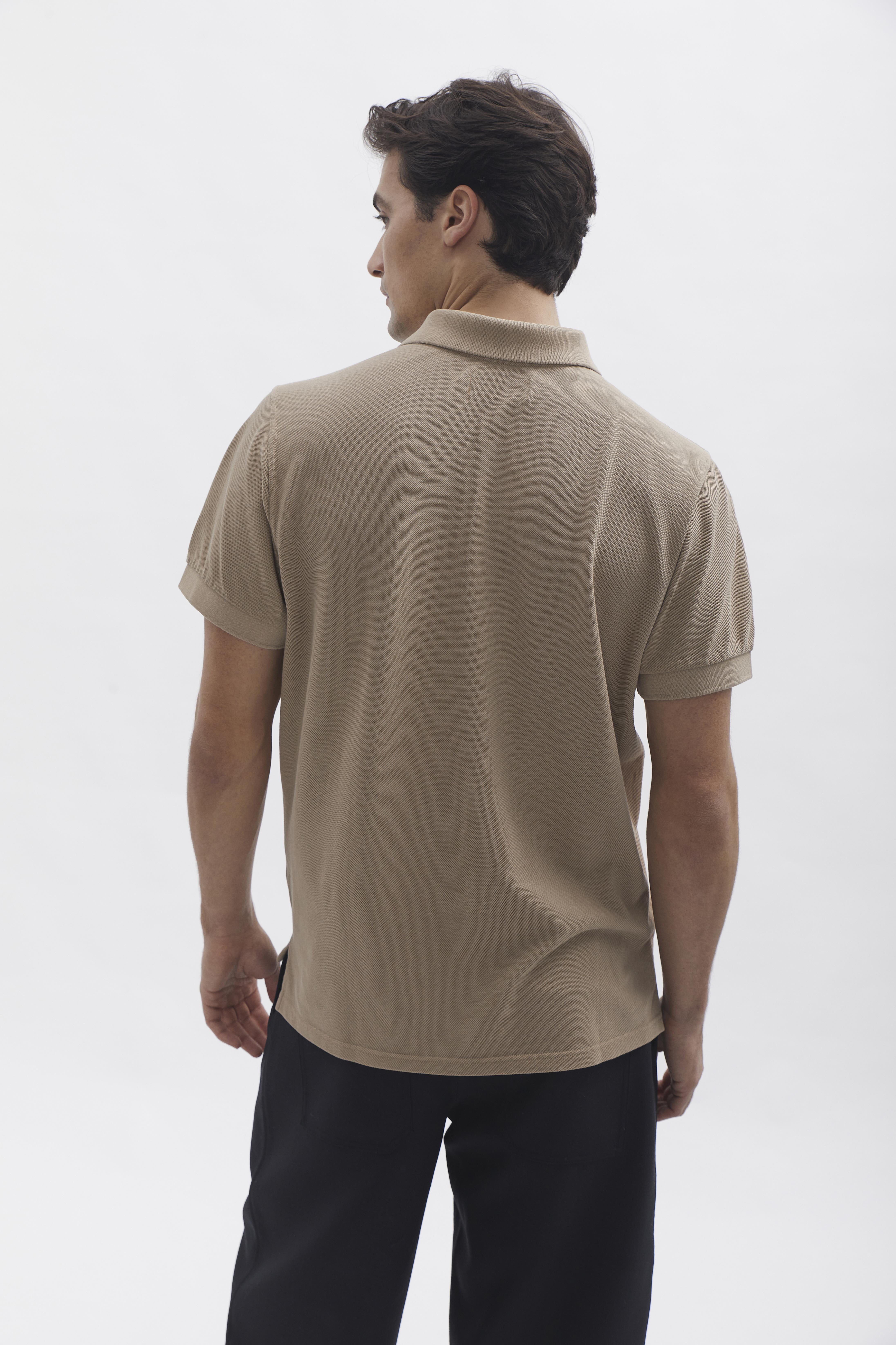 D-Brand, T-Shirts und Polos, D-Pique Polo, ALMOND, Braun, 112310, 112310-252