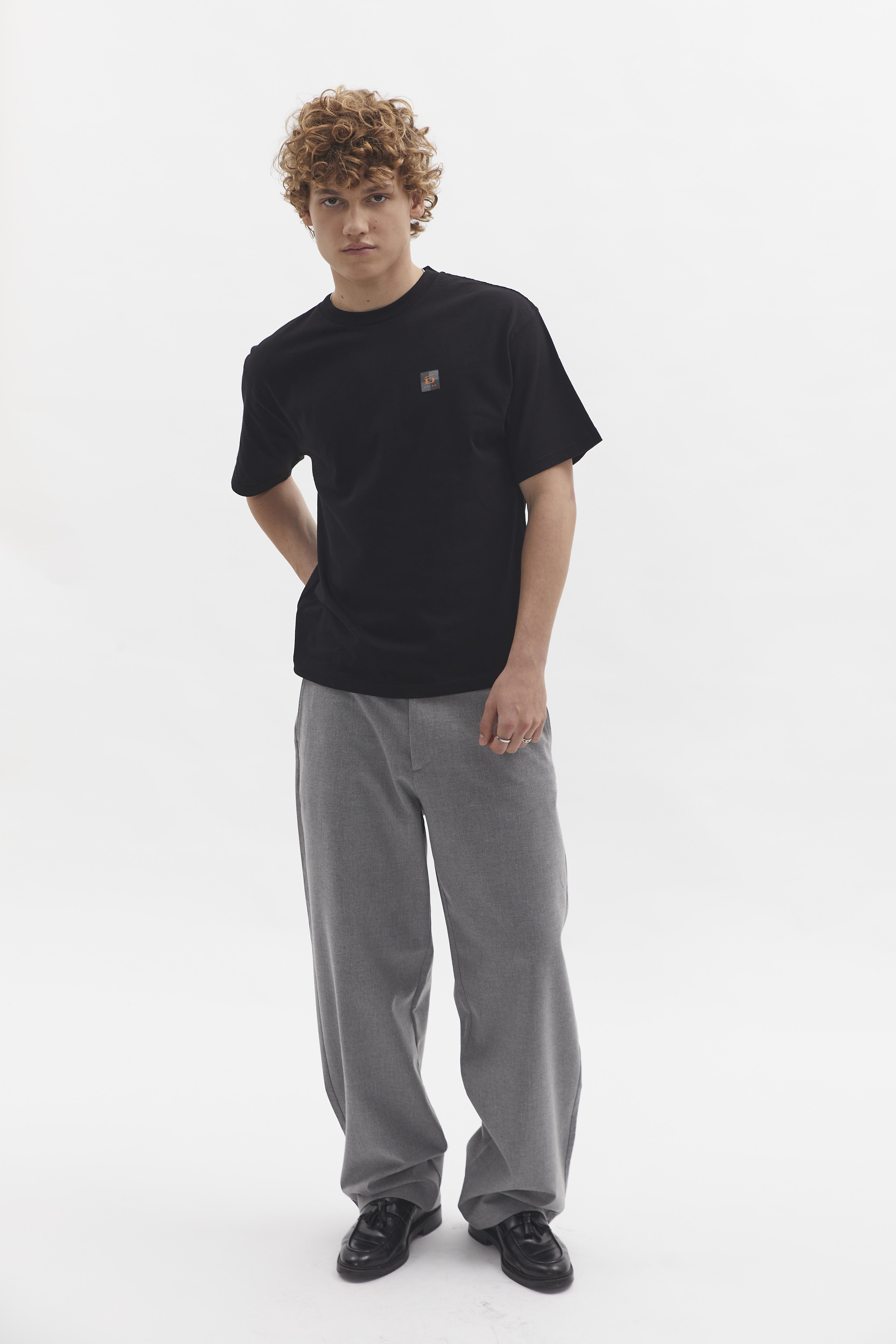 Relaxed T-Shirt D-Brand, T-Shirts und Polos, Relaxed T-Shirt, BLACK, Schwarz, 112201, 112201-100