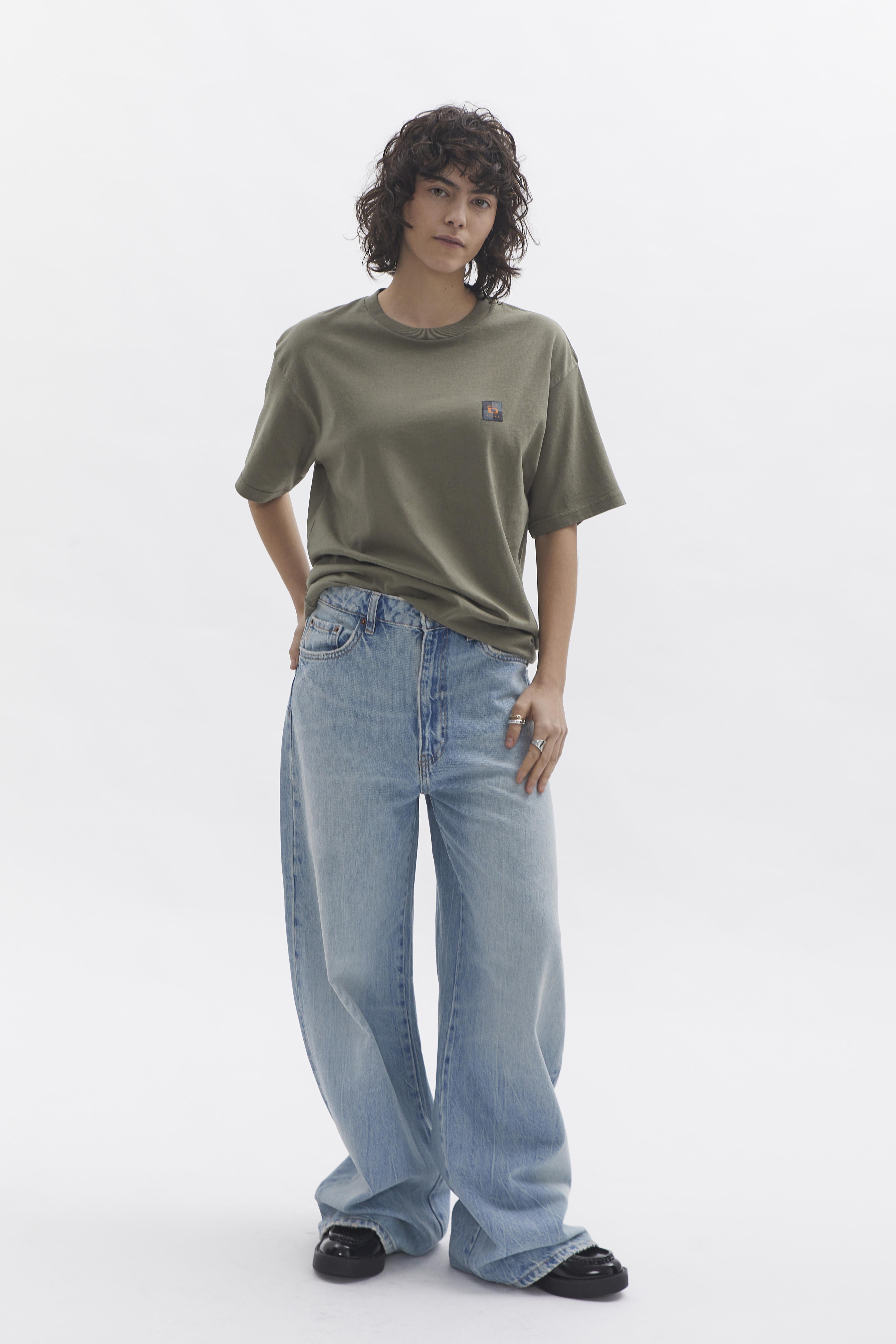 D-Brand, T-Shirts, Polos und Tops, Relaxed T-Shirt, DUSTY OLIVE, Grün, 222203, 222203-322