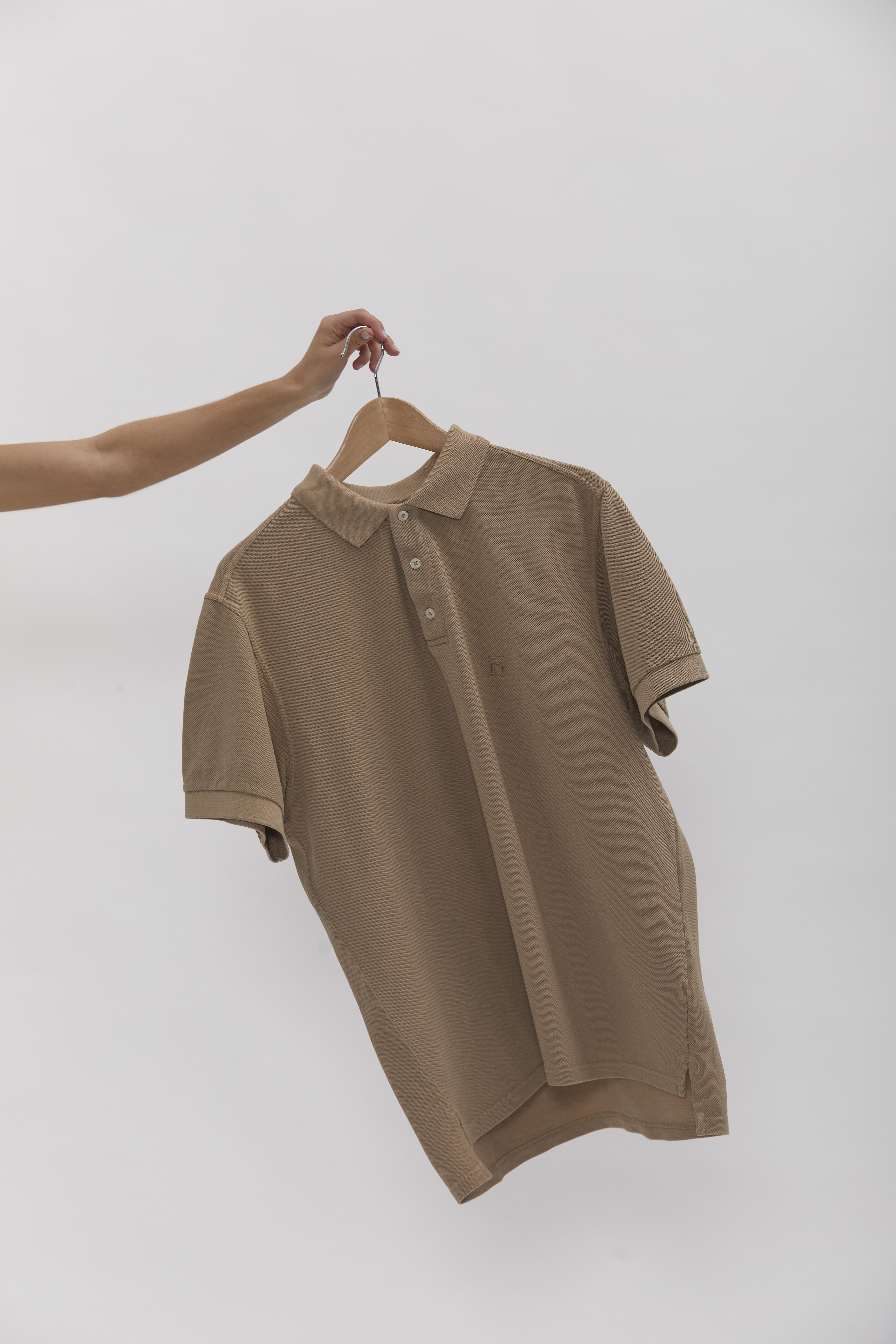 D-Brand, T-Shirts und Polos, D-Pique Polo, ALMOND, Braun, 112310, 112310-252