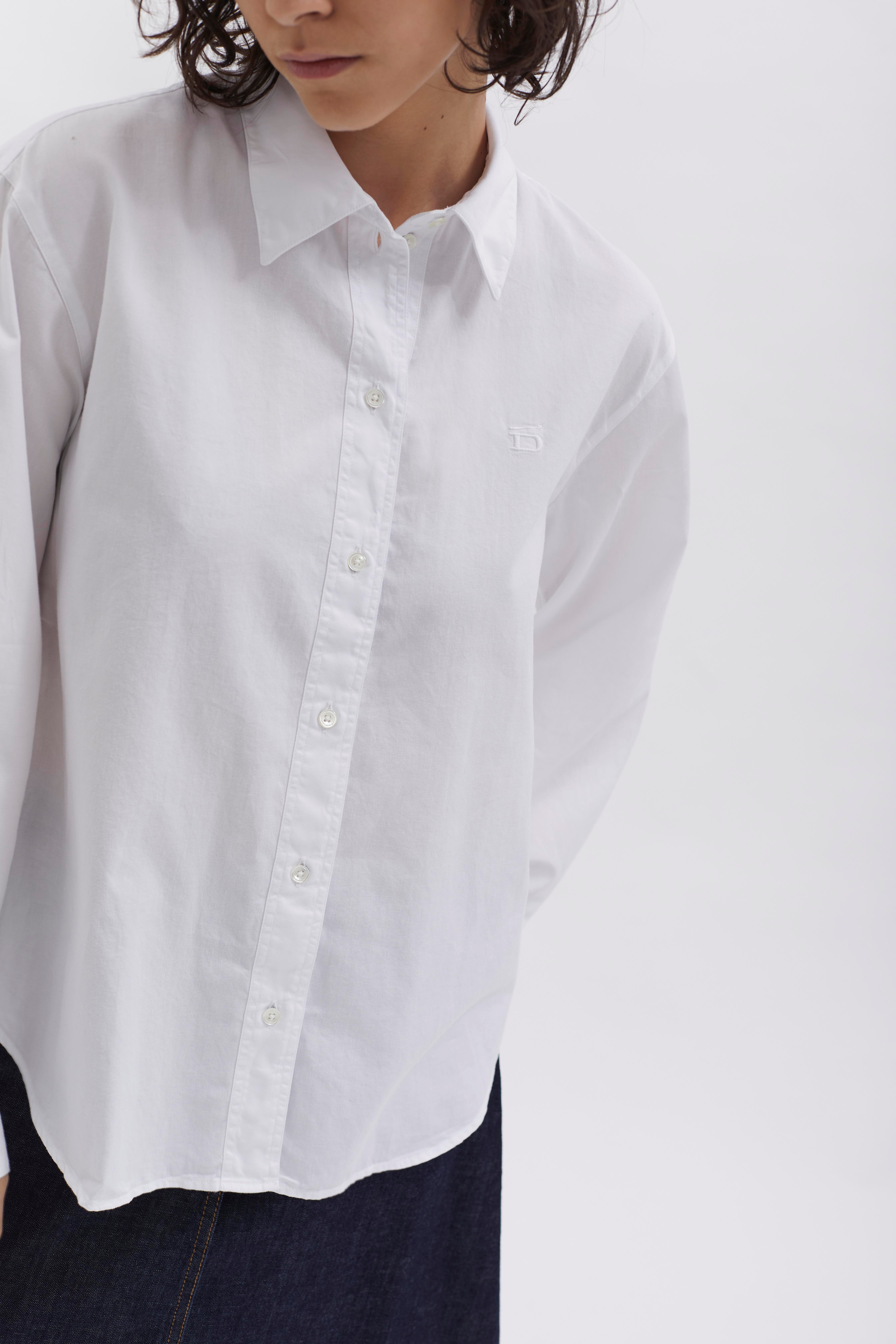 Boxed Fit Bluse D-Brand, Blouses, Boxed Fit Bluse, WHITE, Weiß, 227010, 227010-110