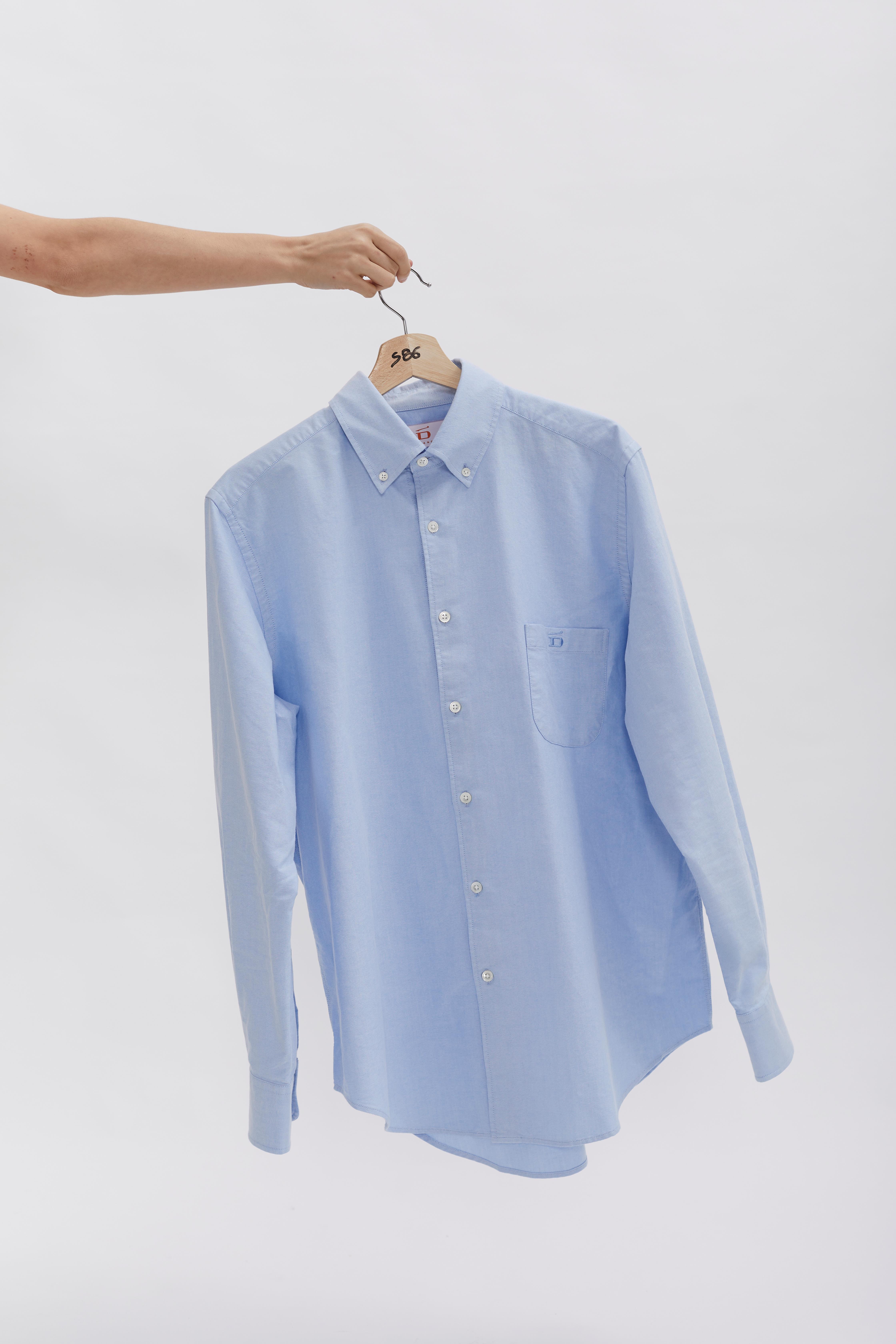 D-Brand, Blouses, Oxford Shirt, PALE BLUE, Blau, 217010, 217010-476