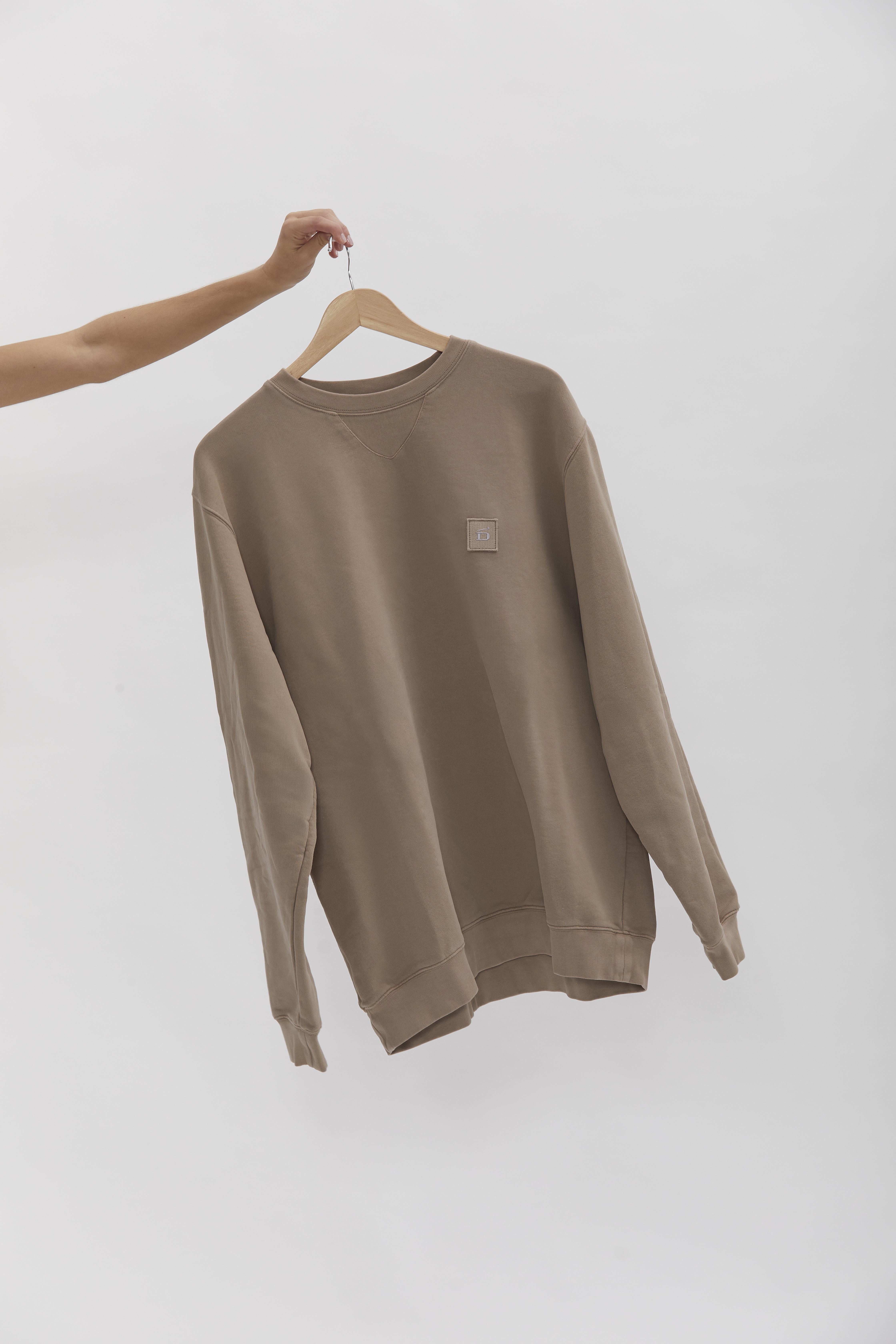 D-Brand, Sweater, Crewneck Sweater, ALMOND, Braun, 111225, 111225-252