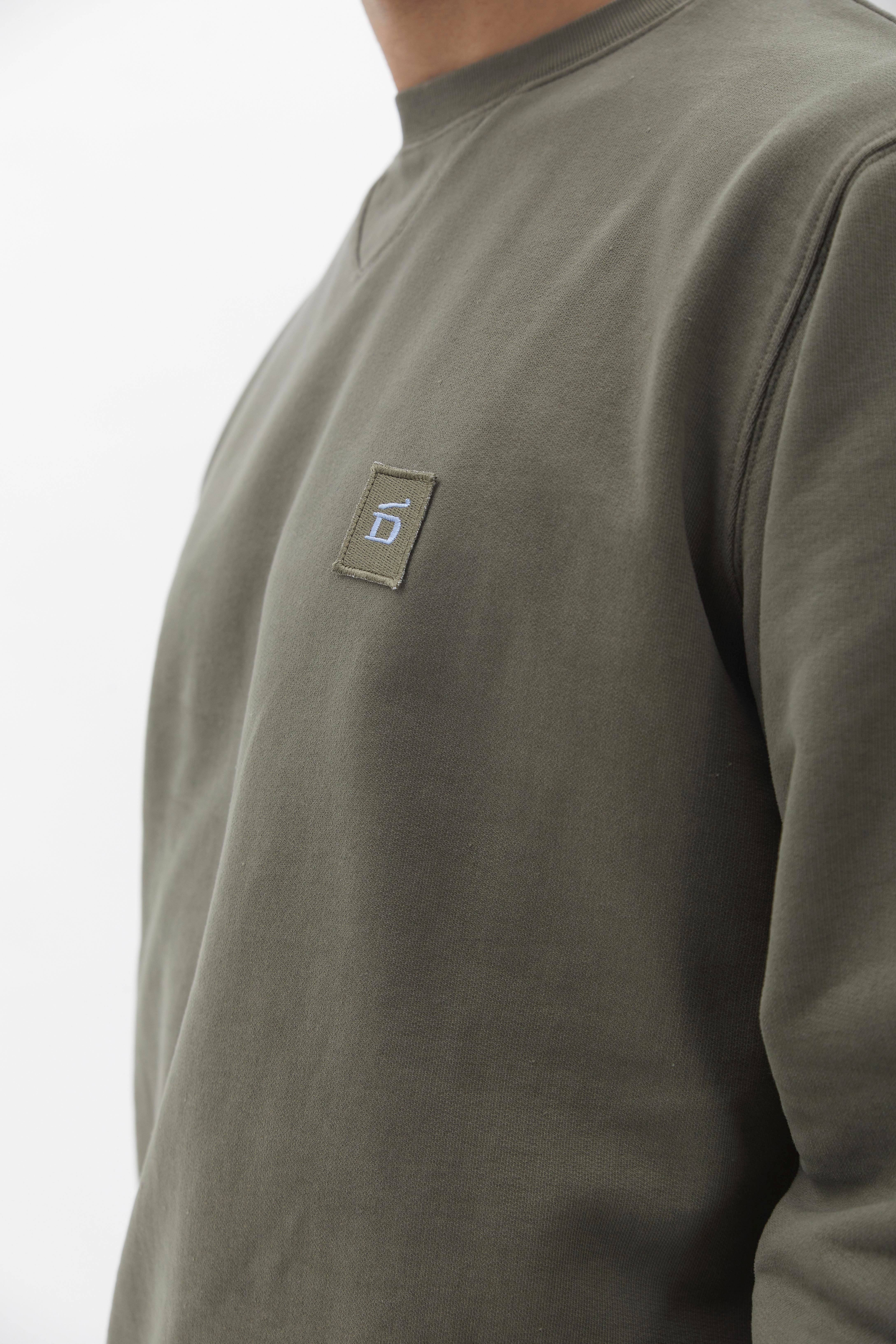 Crewneck Sweater D-Brand, Sweater, Crewneck Sweater, DUSTY OLIVE, Grün, 111225, 111225-322