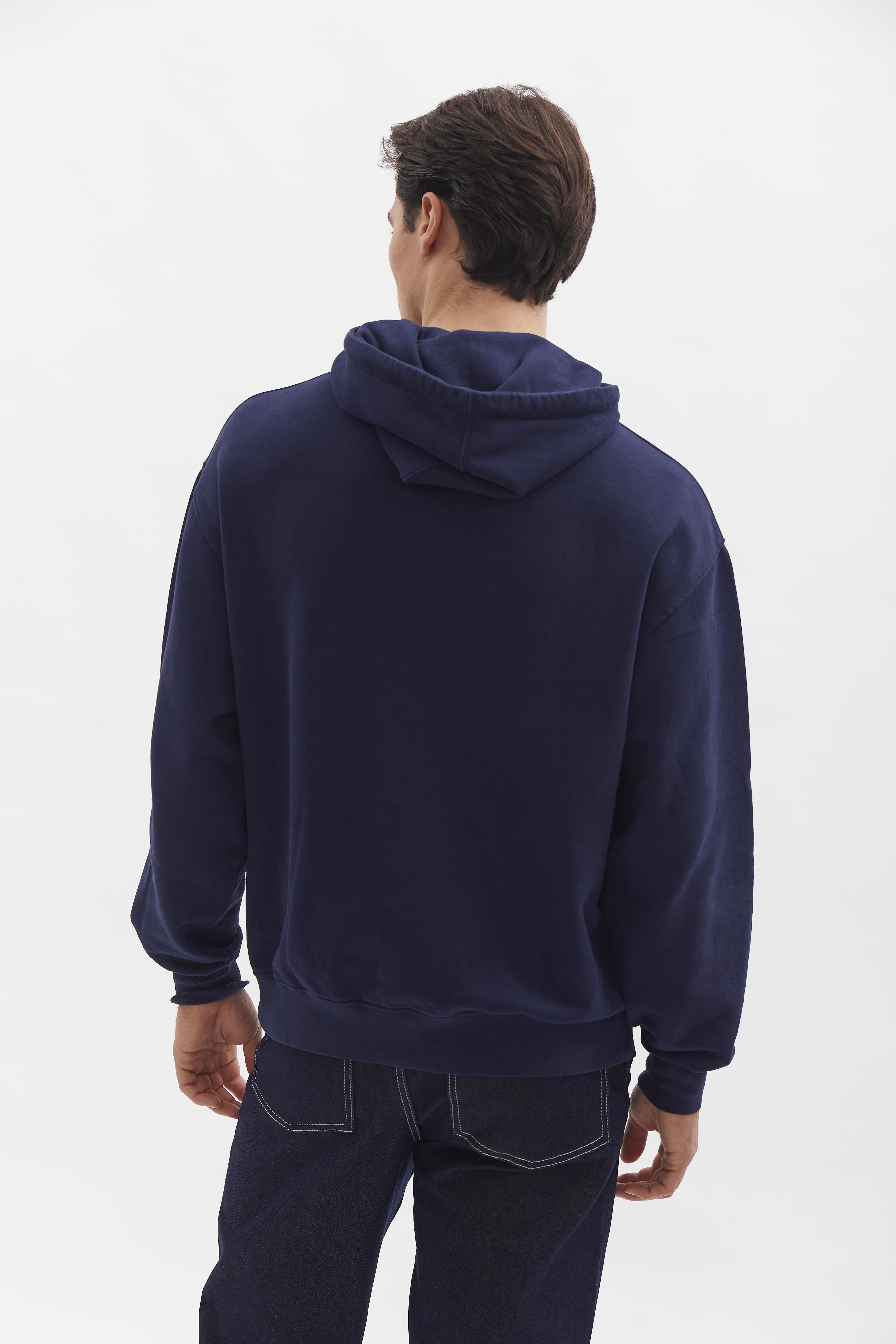 Badge Hoodie D-Brand, Hoodies, Zip Hoodies, Badge Hoodie, NAVY, Blau, 110002, 110002-410