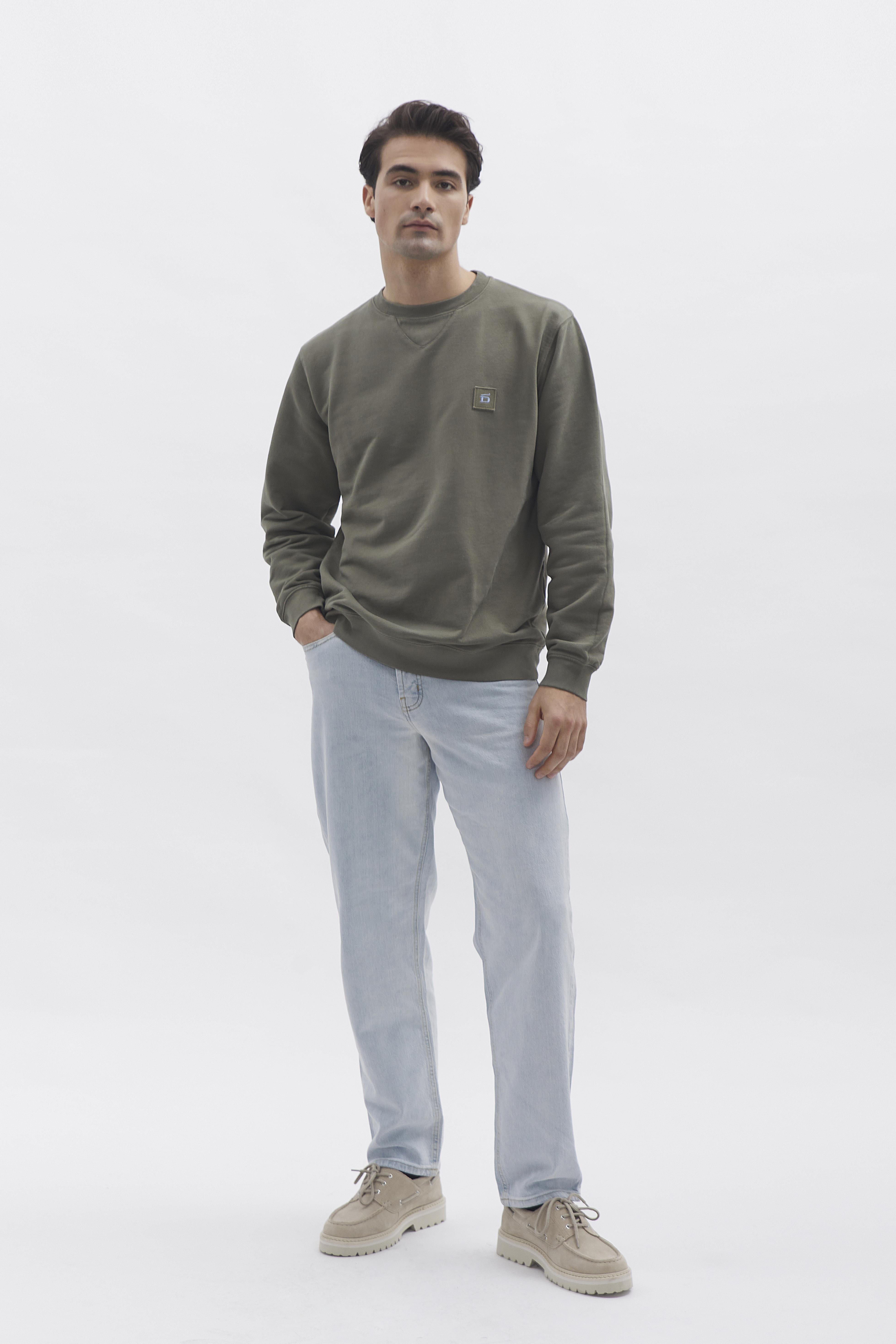 D-Brand, Sweater, Crewneck Sweater, DUSTY OLIVE, Grün, 111225, 111225-322