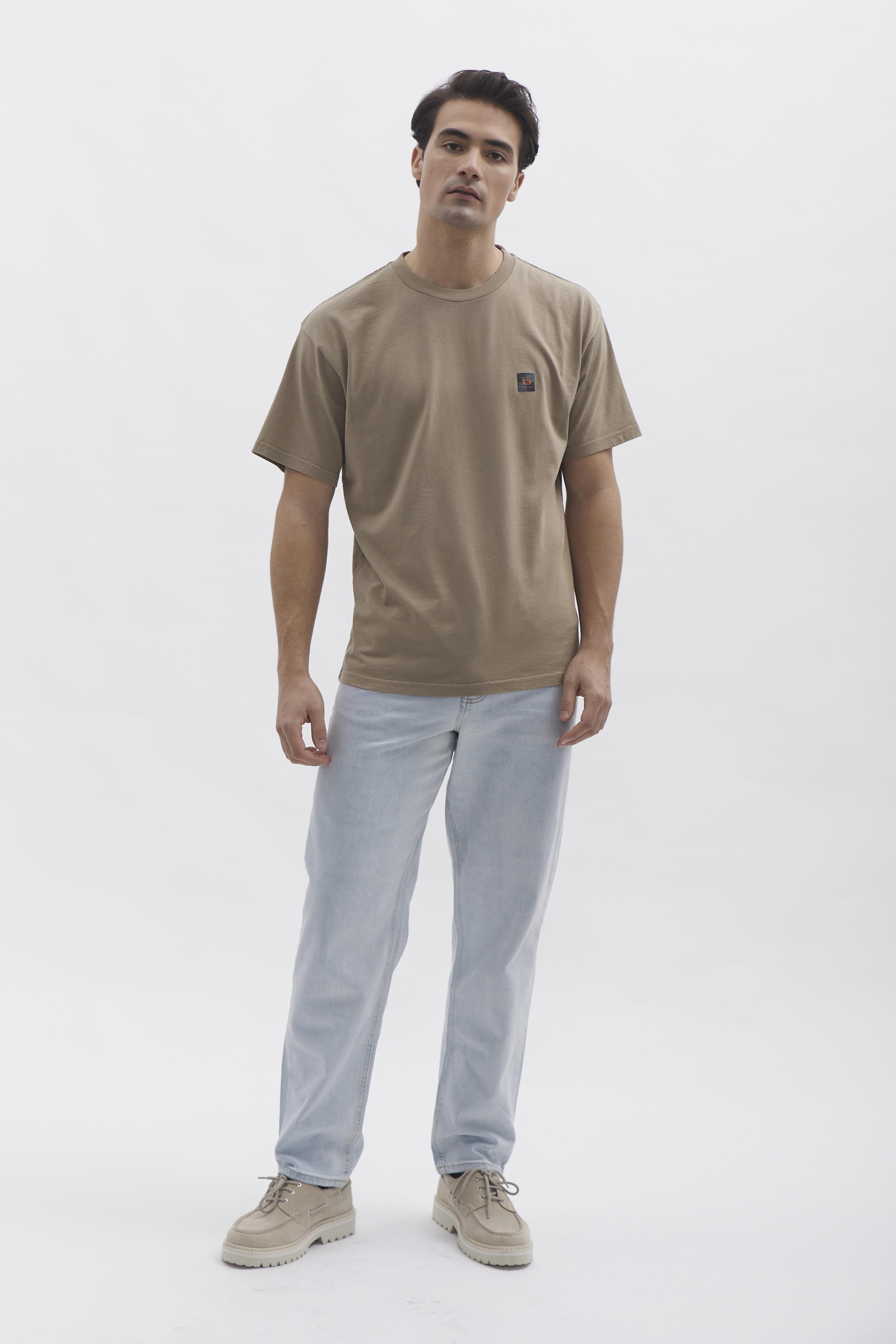 Relaxed T-Shirt D-Brand, T-Shirts und Polos, Relaxed T-Shirt, ALMOND, Braun, 112201, 112201-252