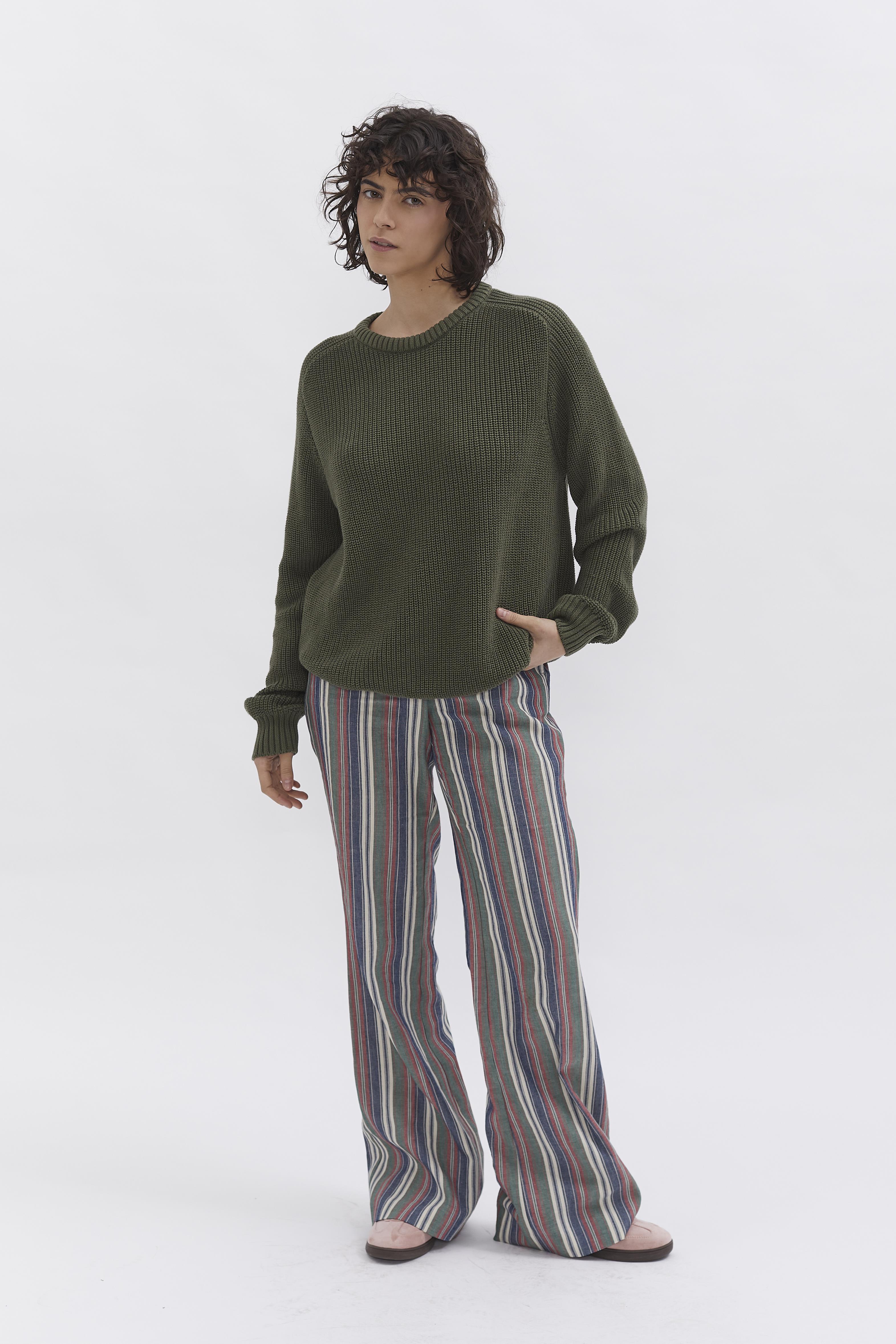 D-Brand, Pullover, Knit Crewneck, HUNT GREEN, Grün, 225201, 225201-325