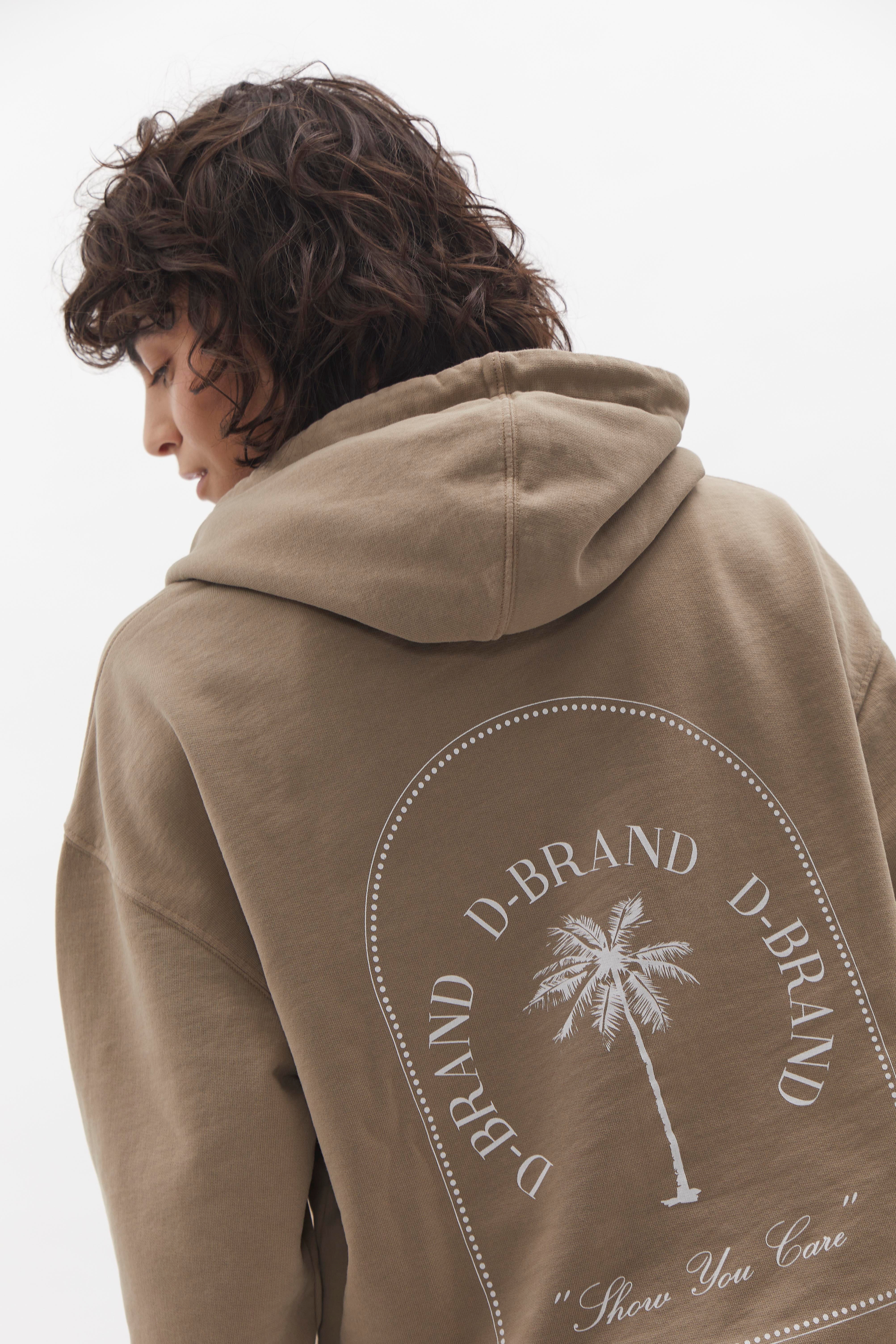 D-Hoodie D-Brand, Hoodies, Zip Hoodies, D-Hoodie, ALMOND, Braun, 220101, 220101-252