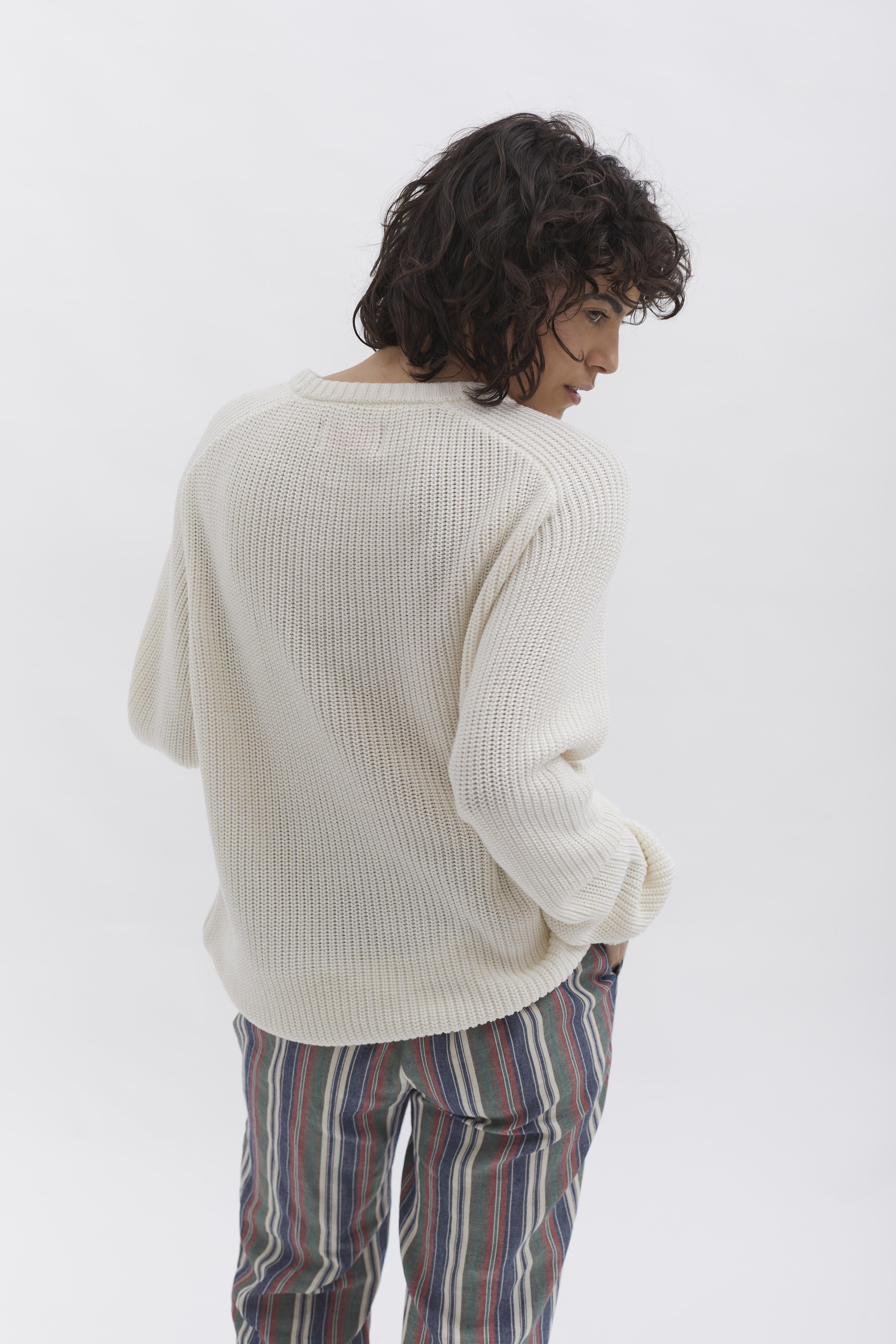 D-Brand, Pullover, Knit Crewneck, OFFWHITE, Weiß, Creme, 225201, 225201-130