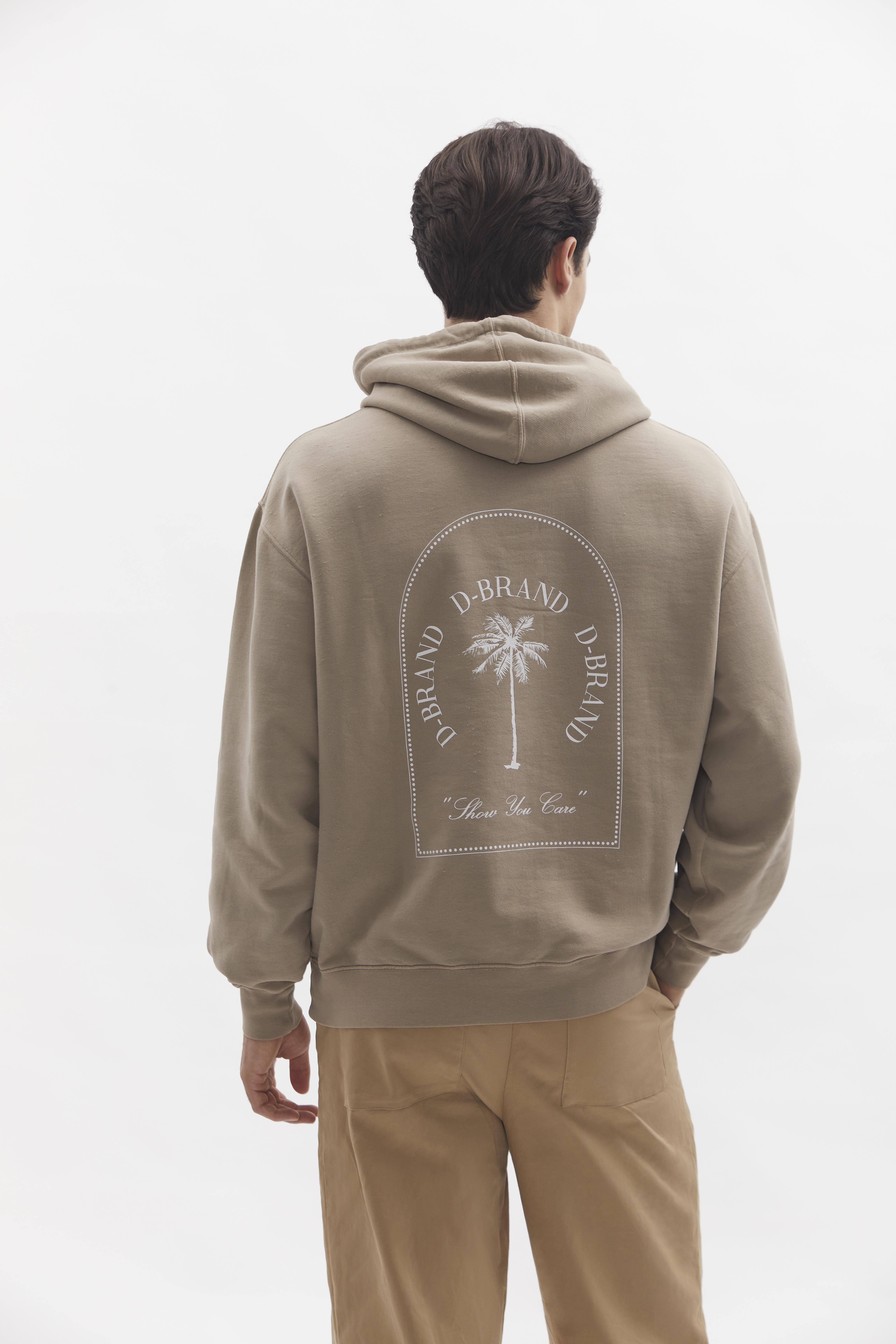 D-Brand, Hoodies, Zip Hoodies, D-Hoodie, ALMOND, 110101, 110101-252