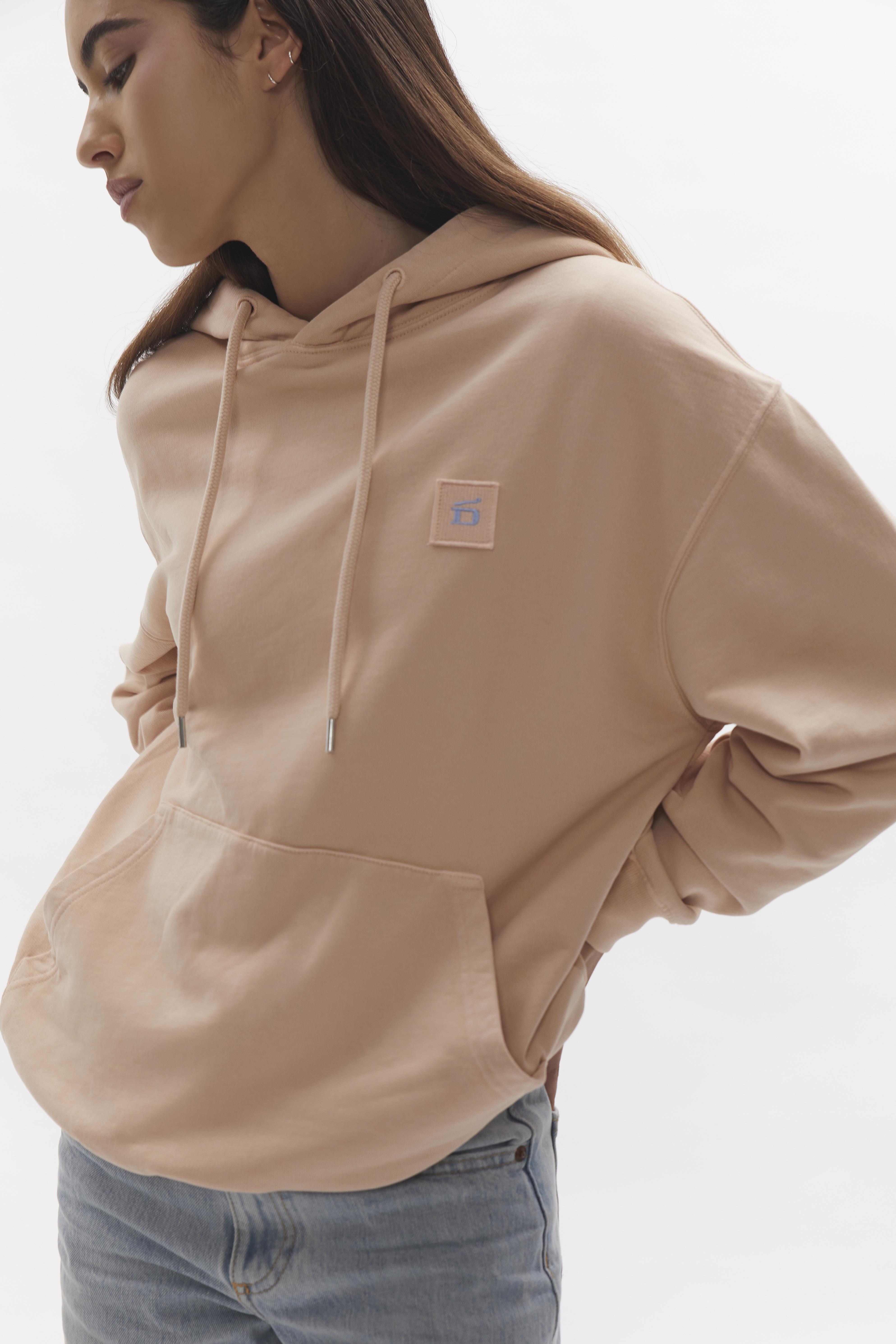 D-Brand, Hoodies, Zip Hoodies, Badge Hoodie, SALMON, Lachs, 220001, 220001-680