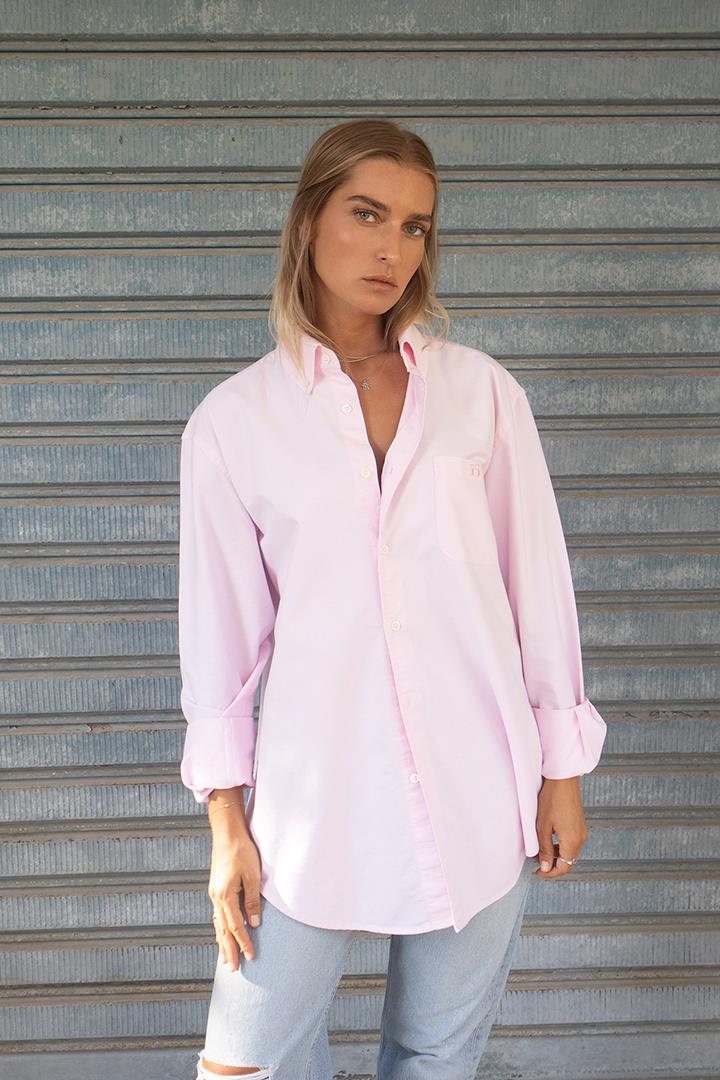 Oxford Shirt D-Brand, Blouses, Oxford Shirt, ROSE, Rosa, 217010, 217010-690