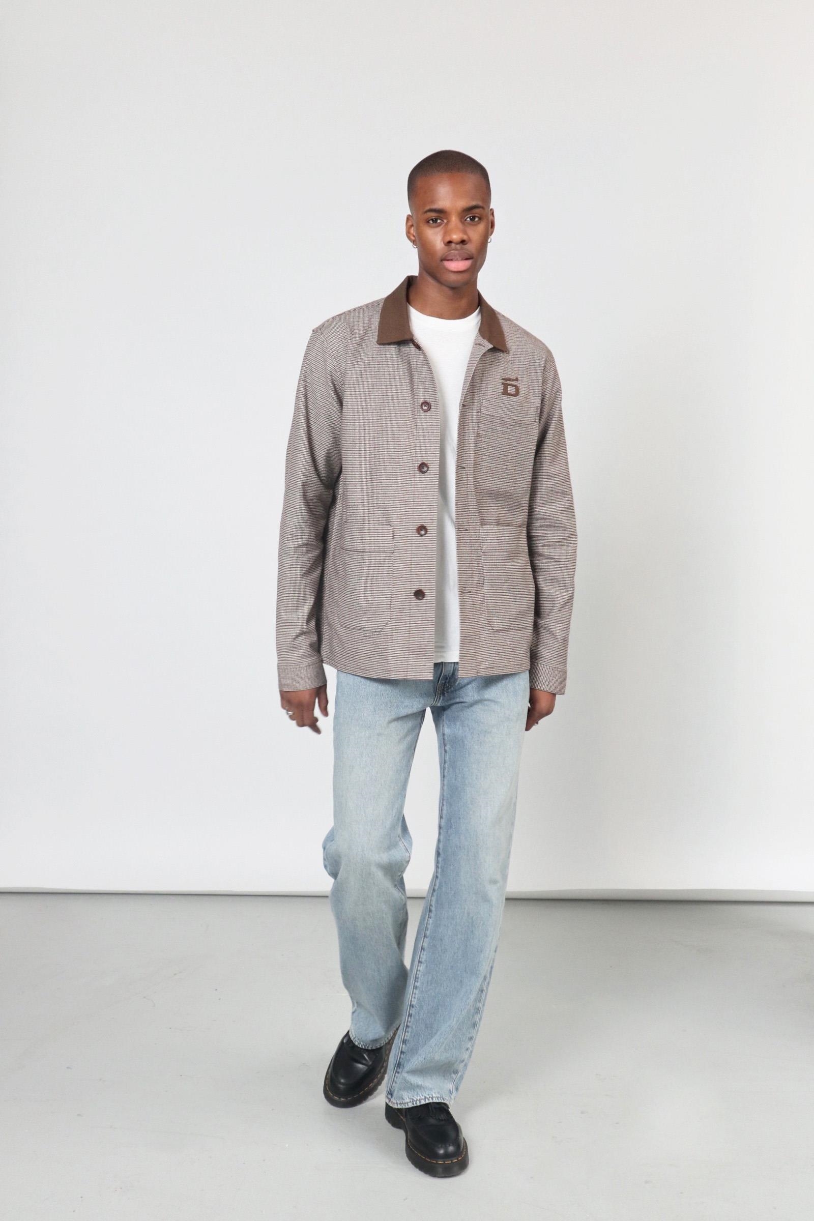 D-Brand, Jackets, Vest, Cardigans, D-Vintage Overshirt, BROWN, Braun, 116124, 116124-201