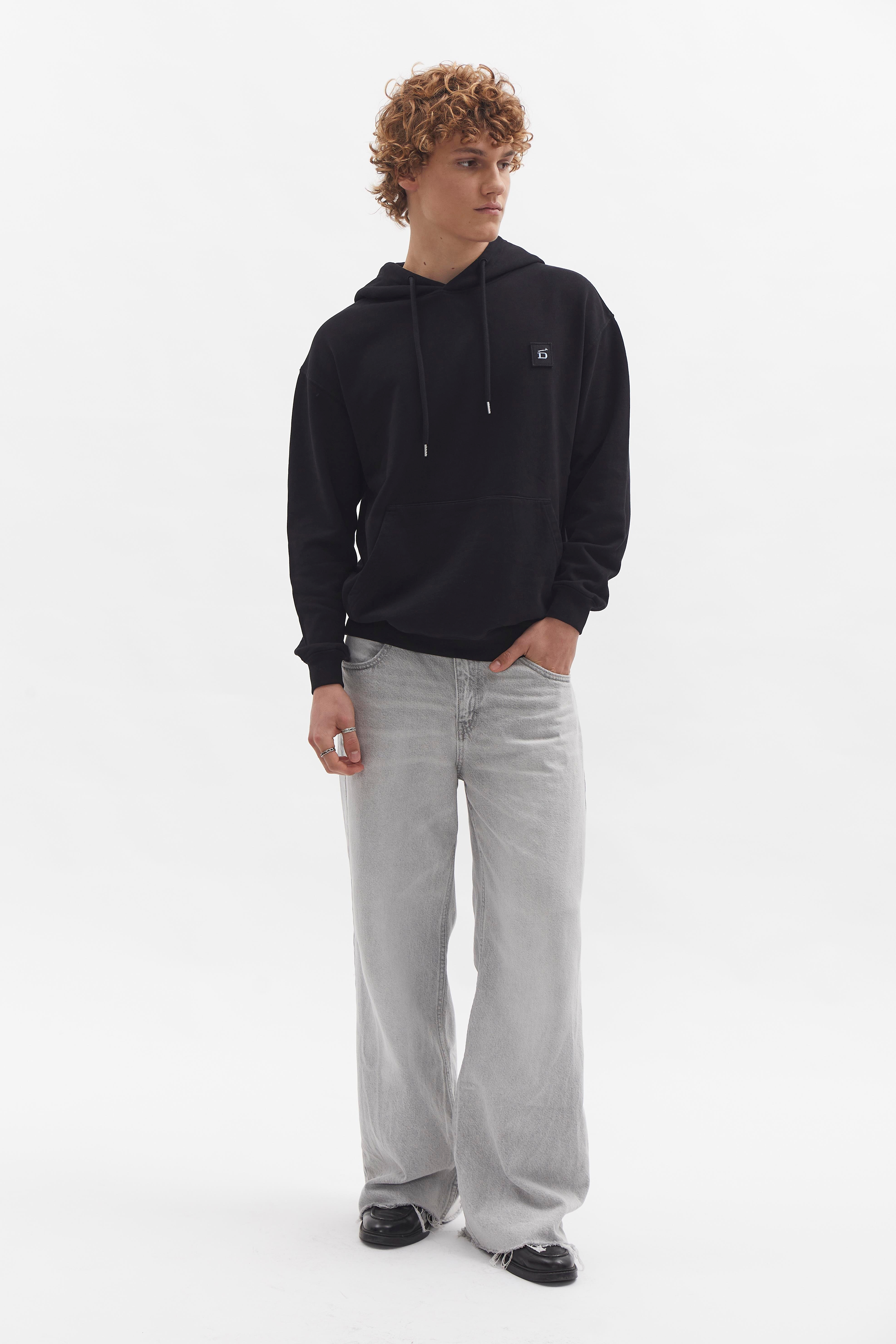 Badge Hoodie D-Brand, Hoodies, Zip Hoodies, Badge Hoodie, BLACK, Schwarz, 110002, 110002-100