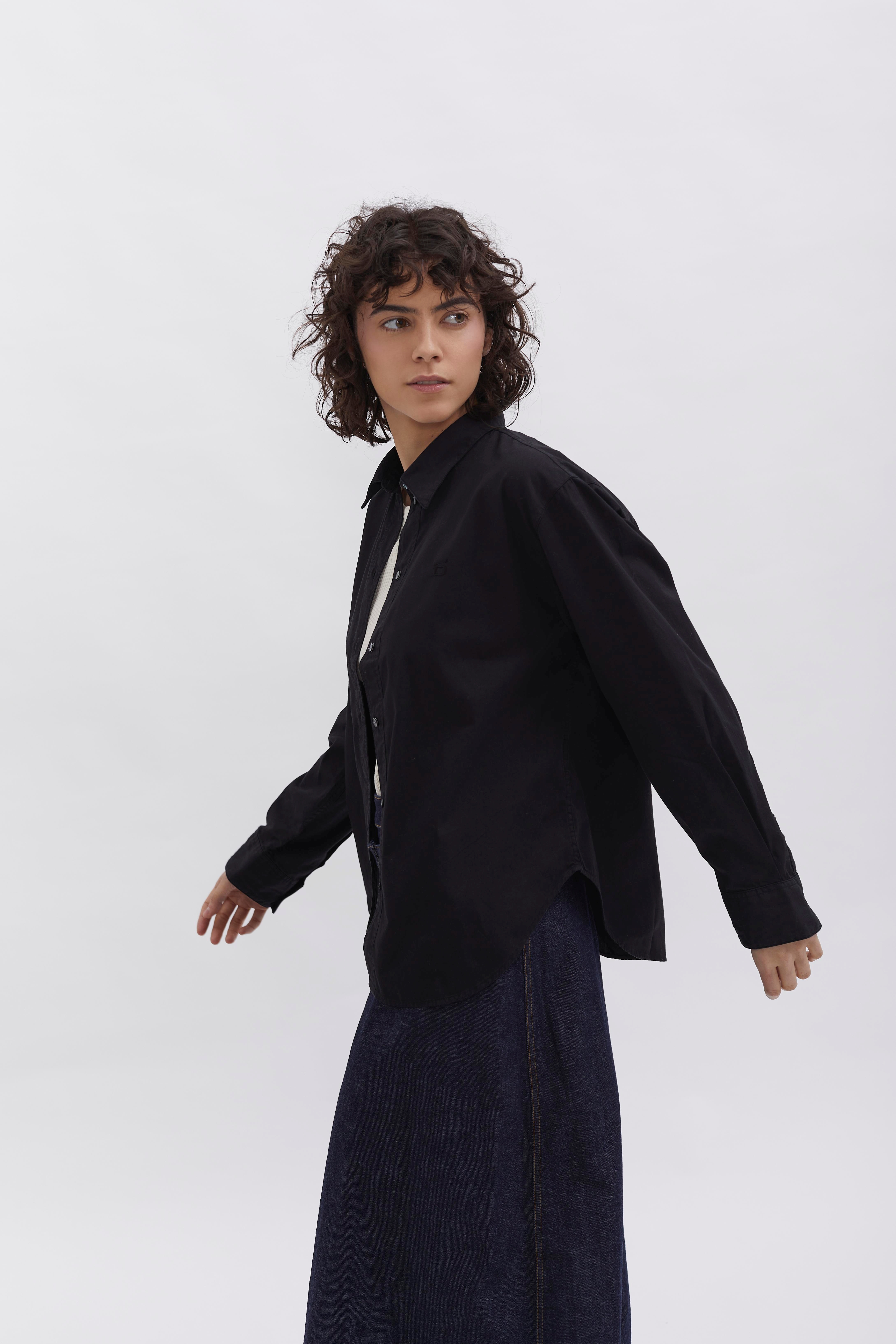 Boxed Fit Bluse D-Brand, Blouses, Boxed Fit Bluse, BLACK, Schwarz, 227010, 227010-100