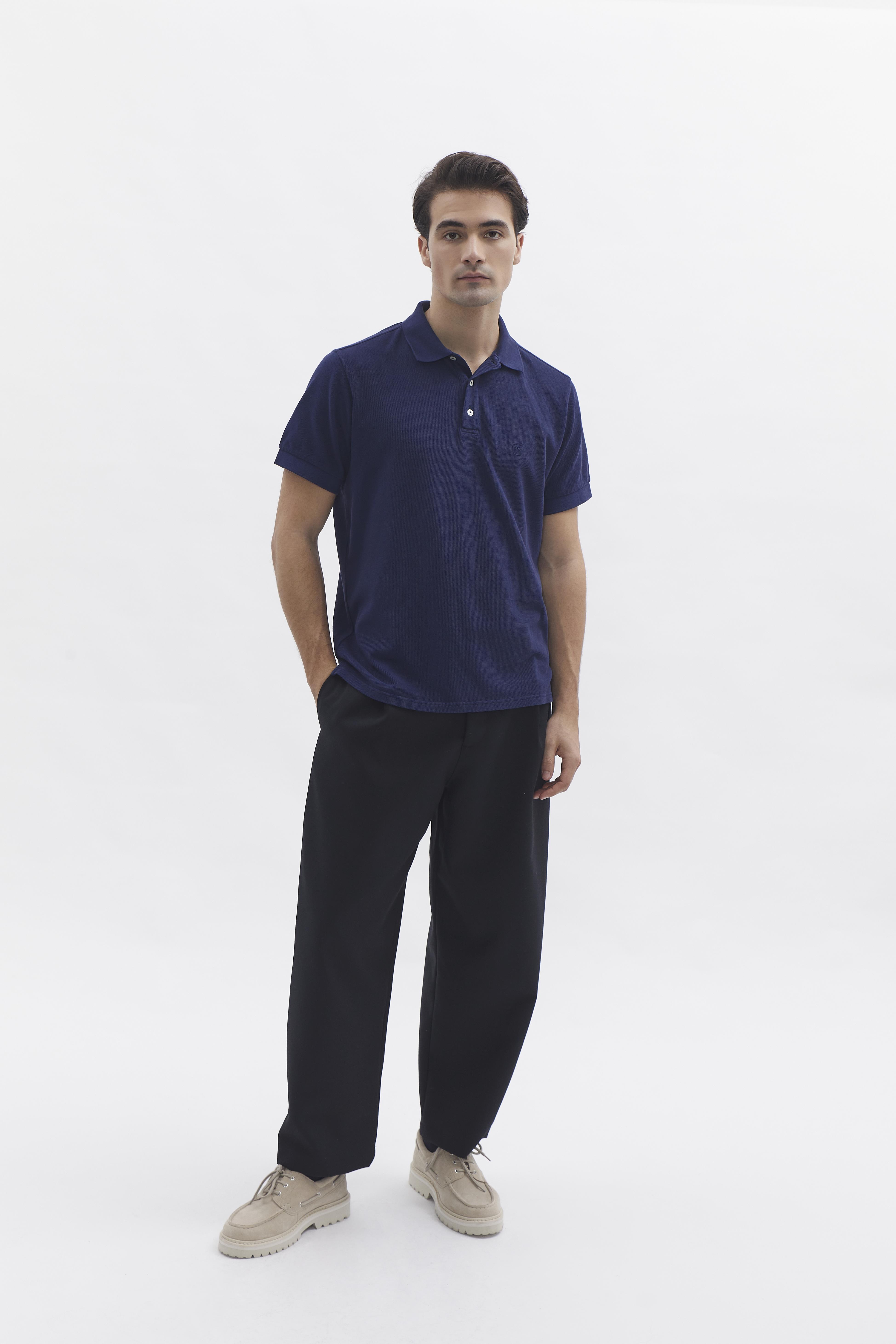 D-Brand, T-Shirts und Polos, D-Pique Polo, NAVY, Blau, 112310, 112310-410