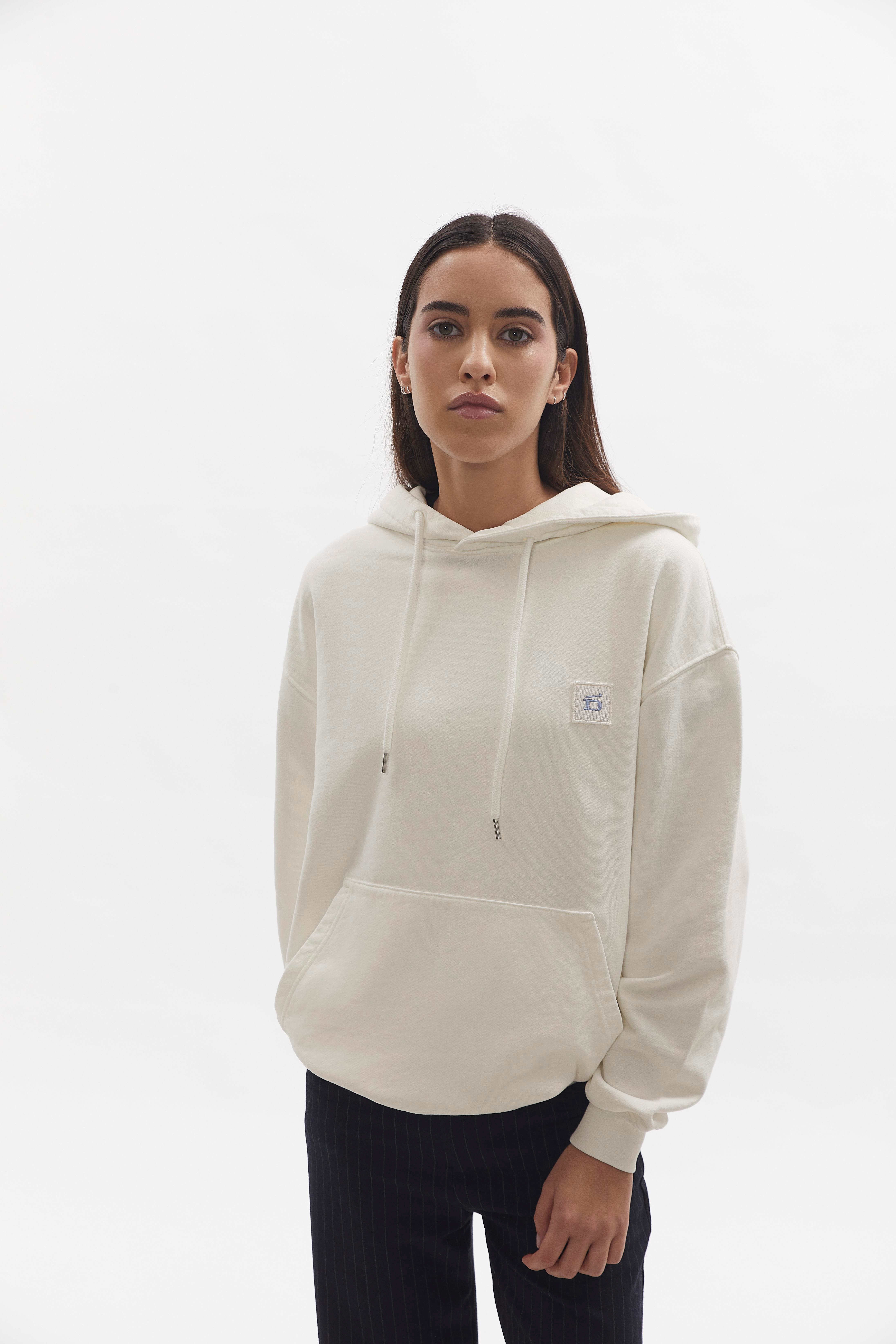 Badge Hoodie D-Brand, Hoodies, Zip Hoodies, Badge Hoodie, EGGNOG, Creme, 220001, 220001-113