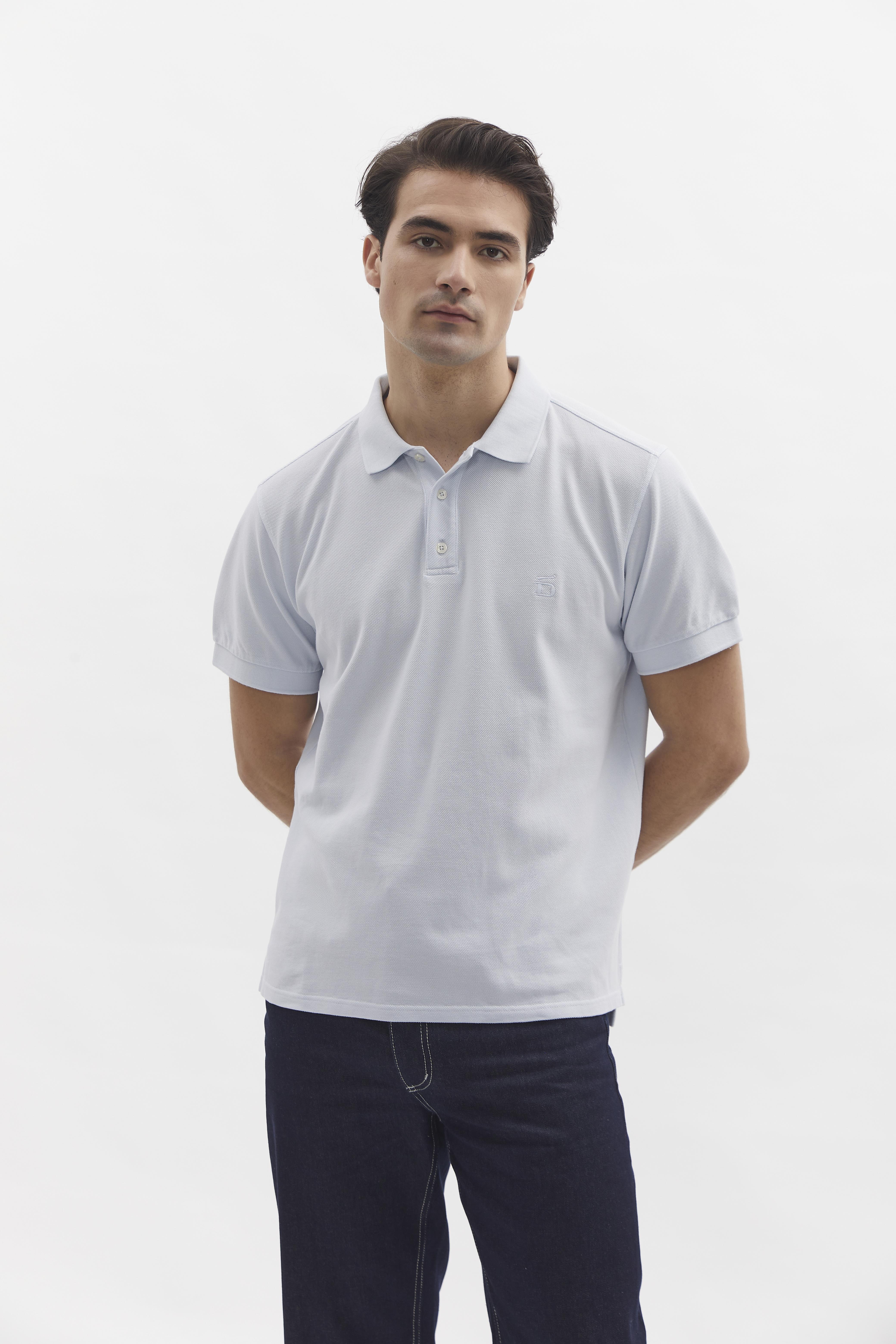 D-Brand, T-Shirts und Polos, D-Pique Polo, POLAR BLUE, Blau, 112310, 112310-408