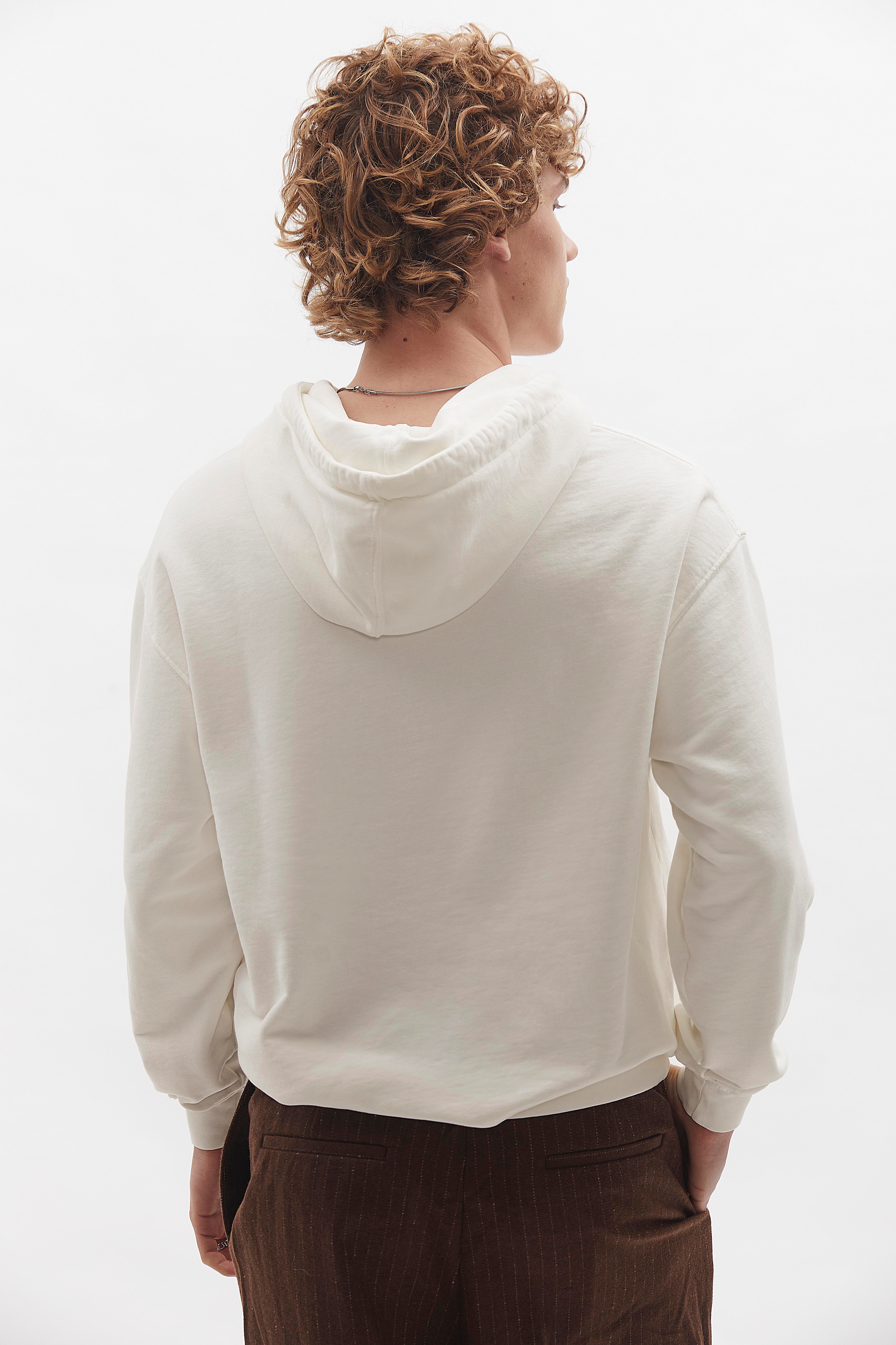 Badge Hoodie D-Brand, Hoodies, Zip Hoodies, Badge Hoodie, EGGNOG, 110002, 110002-113