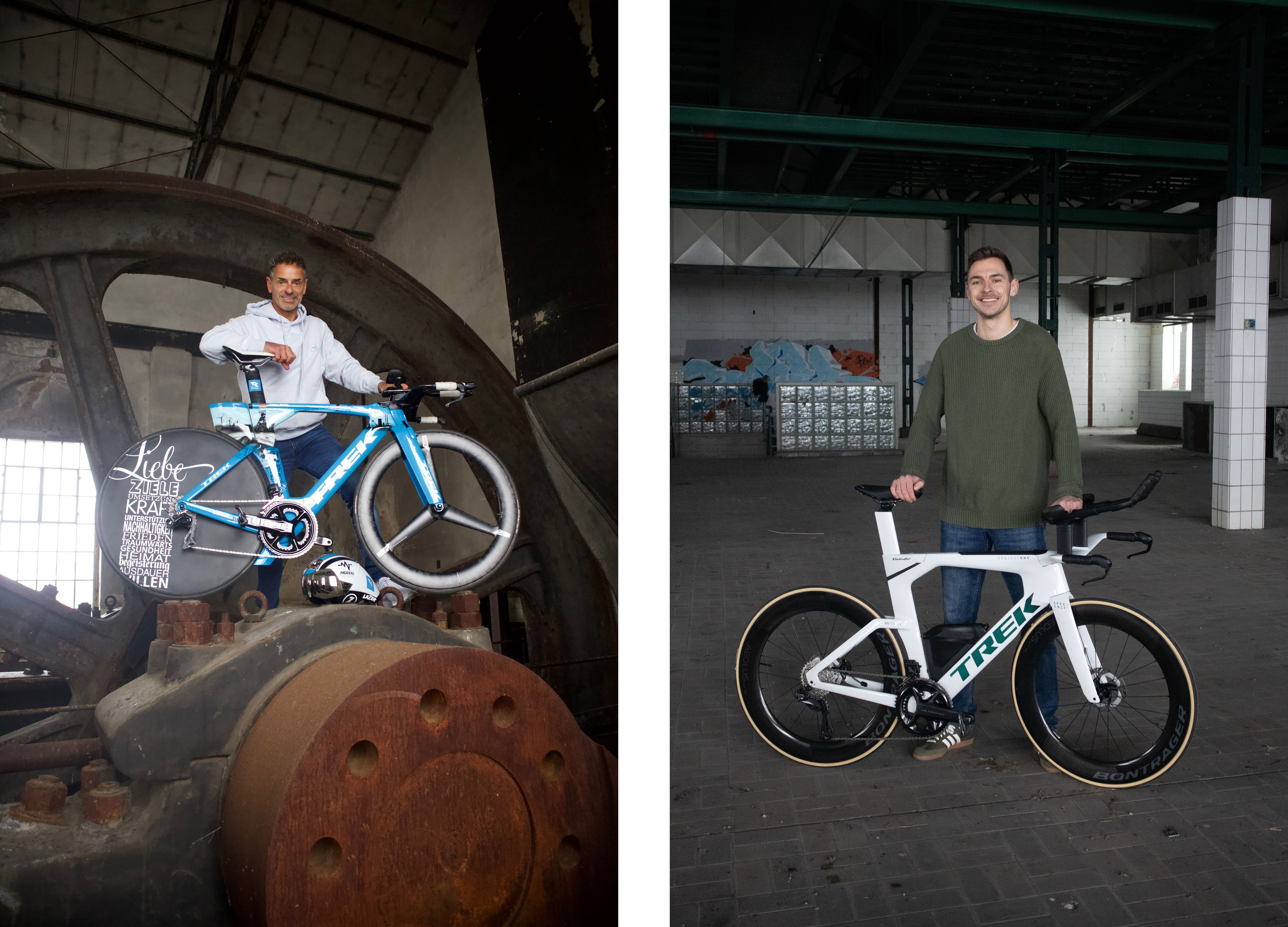 Andreas und Lorenz mit Rad