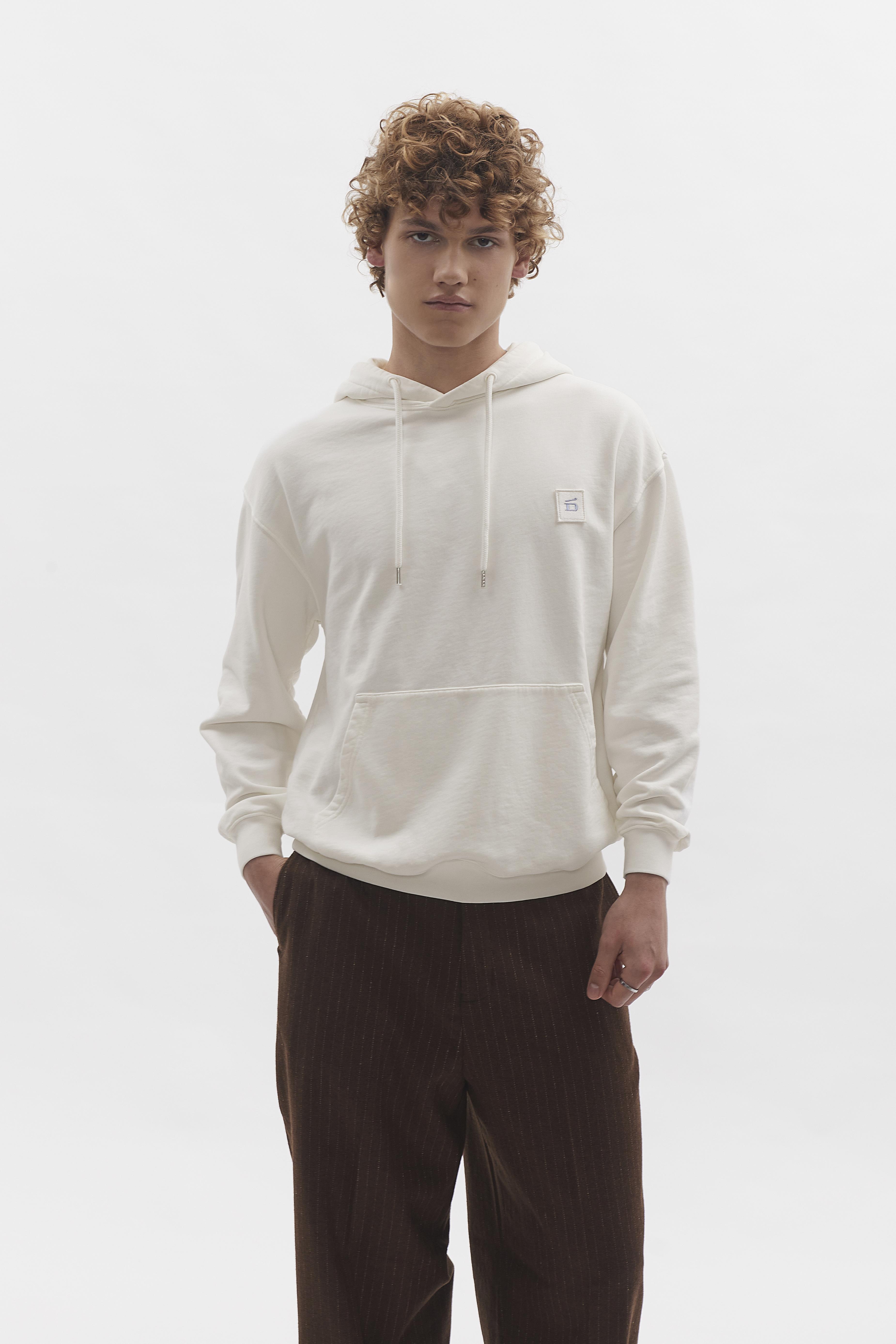 D-Brand, Hoodies, Zip Hoodies, Badge Hoodie, EGGNOG, Creme, 110002, 110002-113