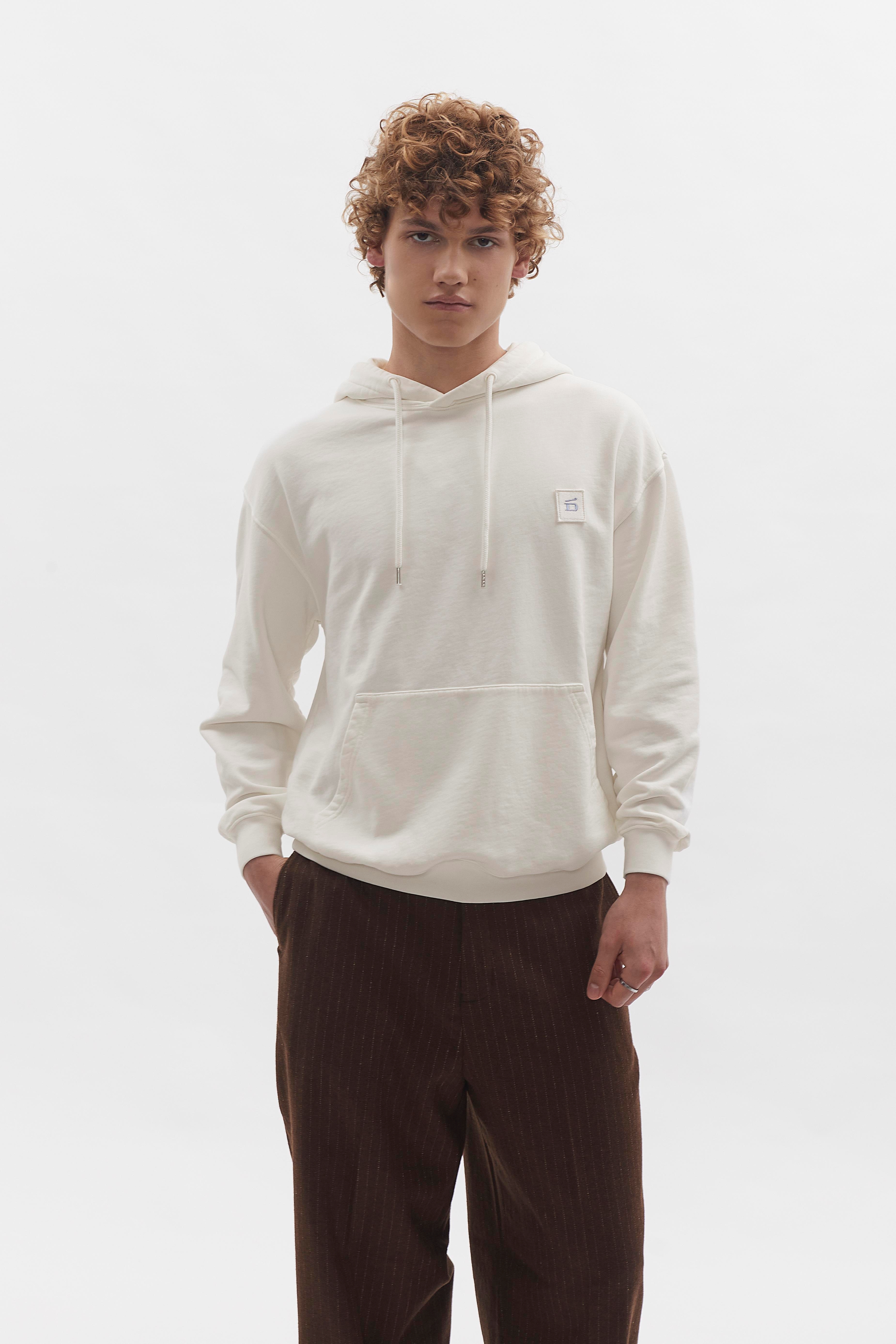 Badge Hoodie D-Brand, Hoodies, Zip Hoodies, Badge Hoodie, EGGNOG, Creme, 110002, 110002-113