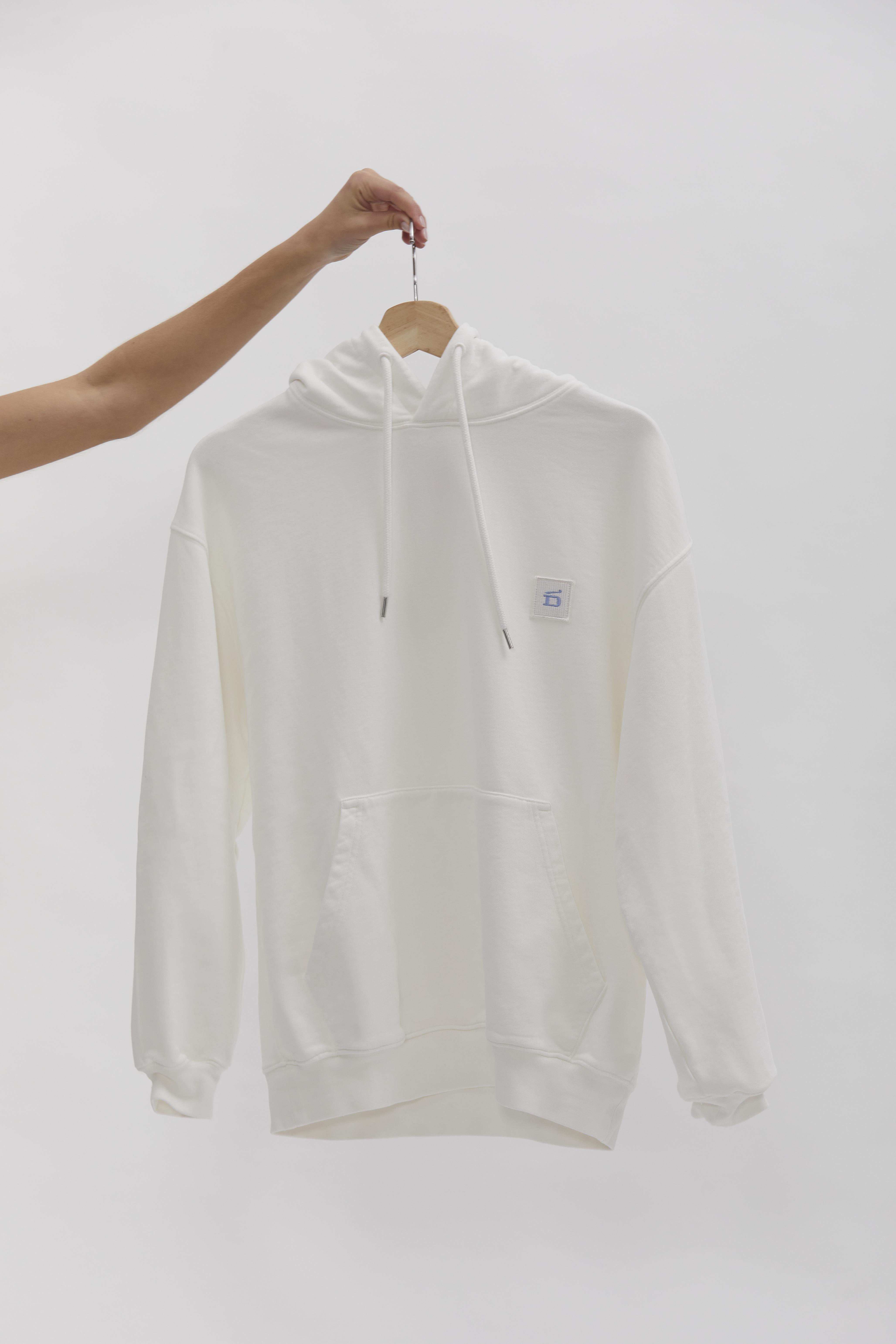 D-Brand, Hoodies, Zip Hoodies, Badge Hoodie, EGGNOG, Creme, 220001, 220001-113