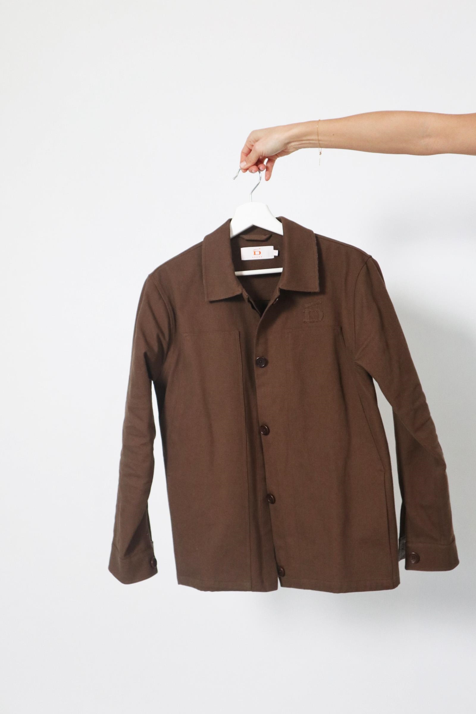 D-Brand, Jackets, Vest, Cardigans, Vintage Twill Jacket, BROWN, Braun, 226501, 226501-201