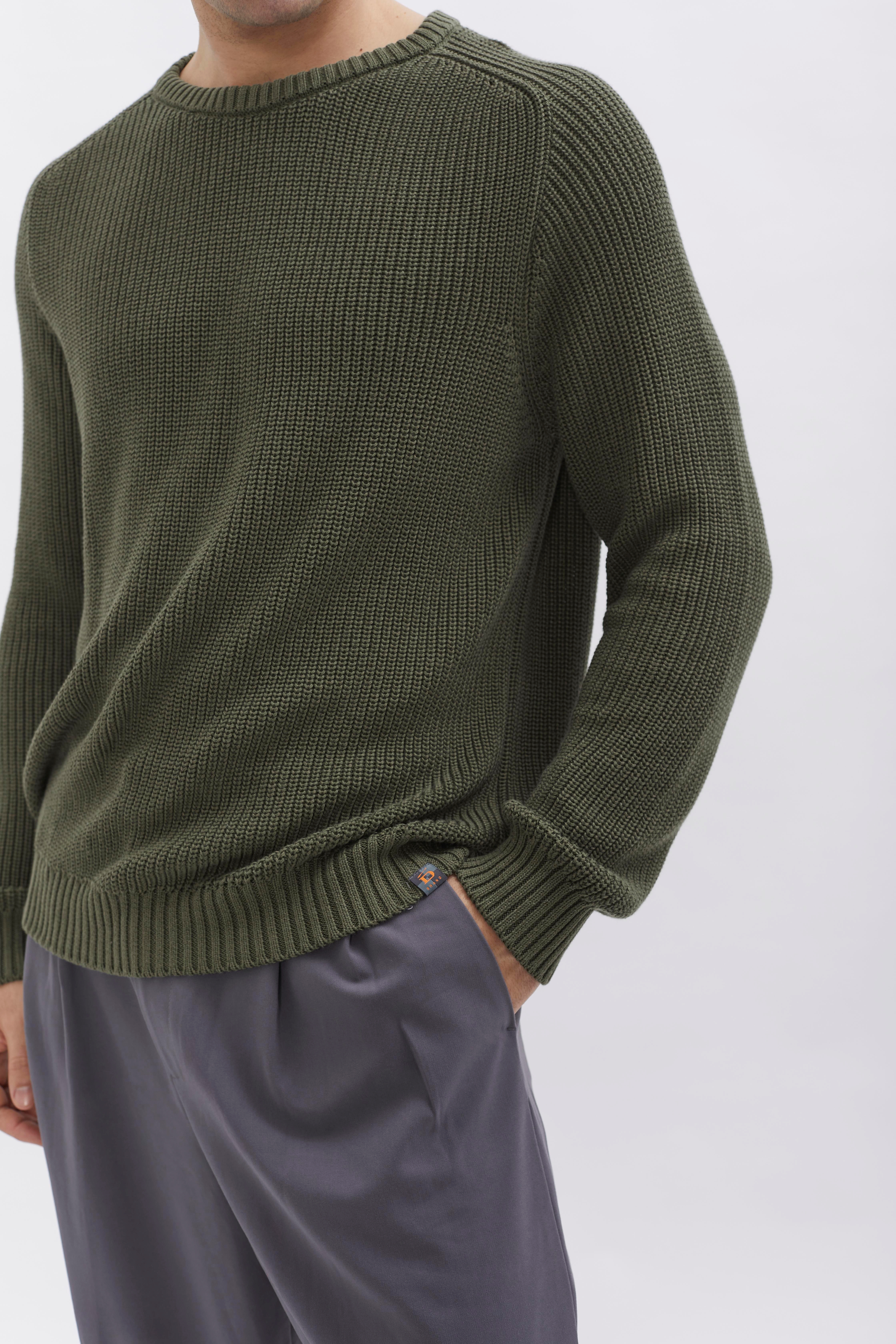 Knit Crewneck D-Brand, Pullover, Knit Crewneck, HUNT GREEN, Grün, 115201, 115201-325