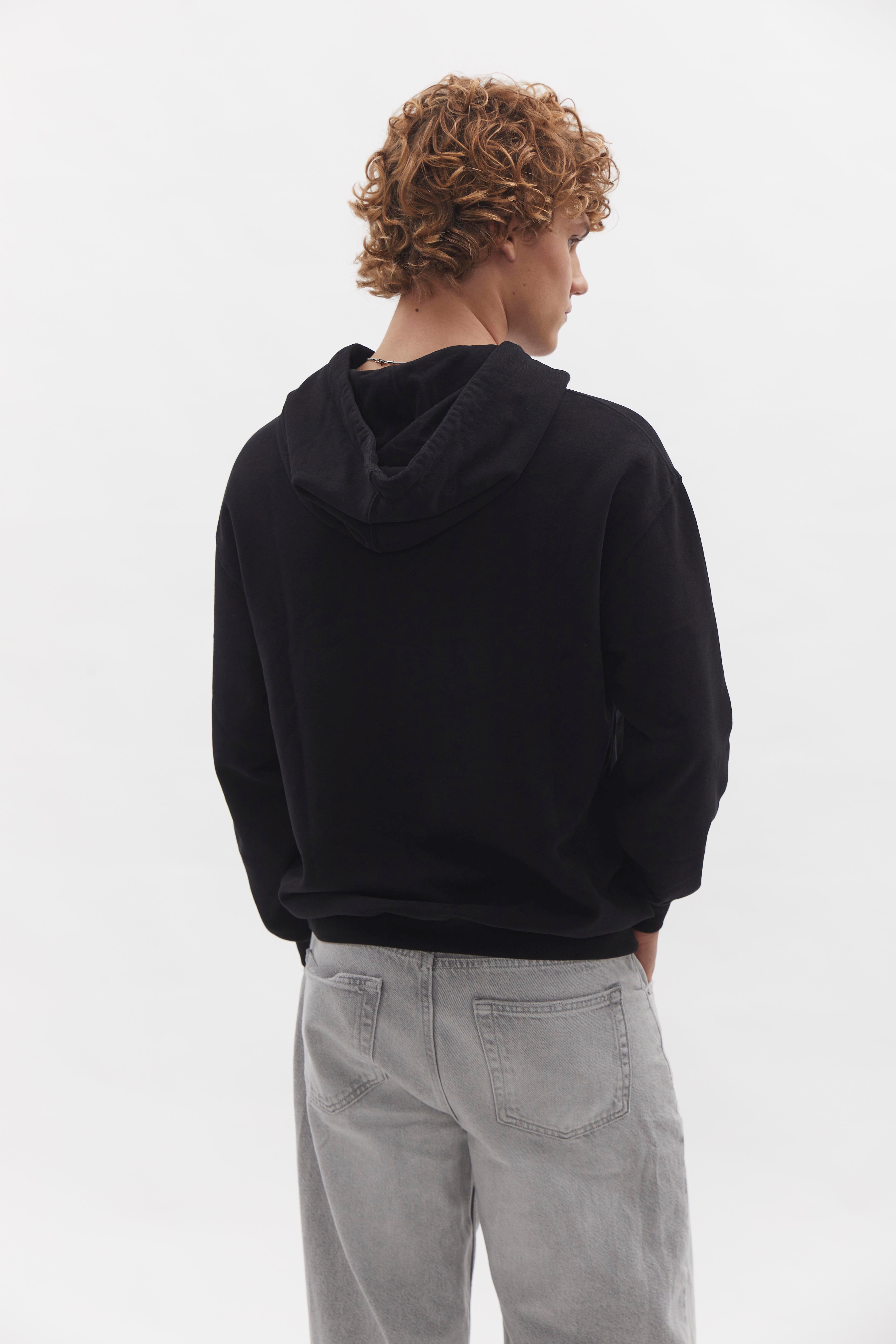 Badge Hoodie D-Brand, Hoodies, Zip Hoodies, Badge Hoodie, BLACK, Schwarz, 110002, 110002-100