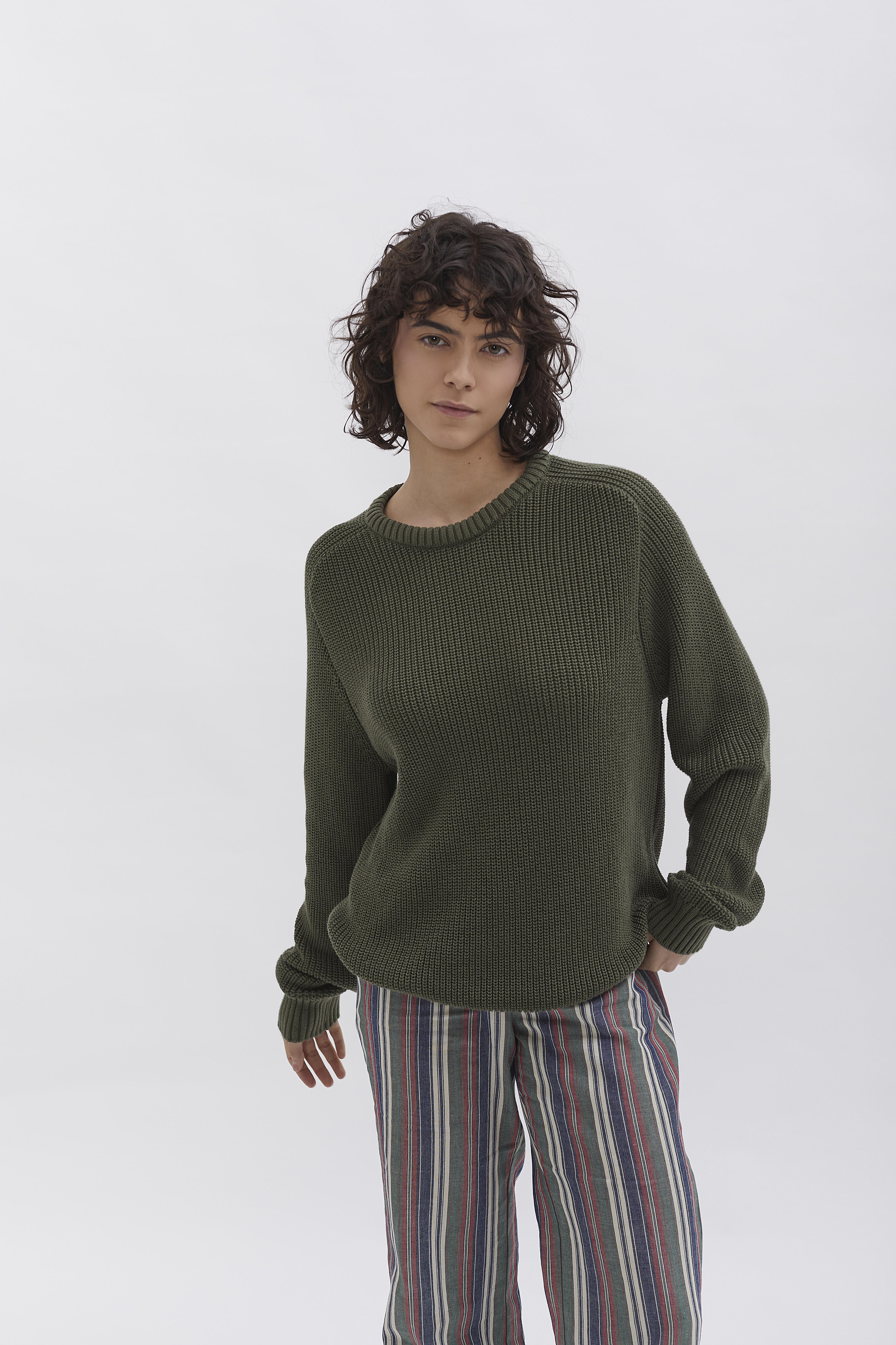 D-Brand, Pullover, Knit Crewneck, HUNT GREEN, Grün, 225201, 225201-325