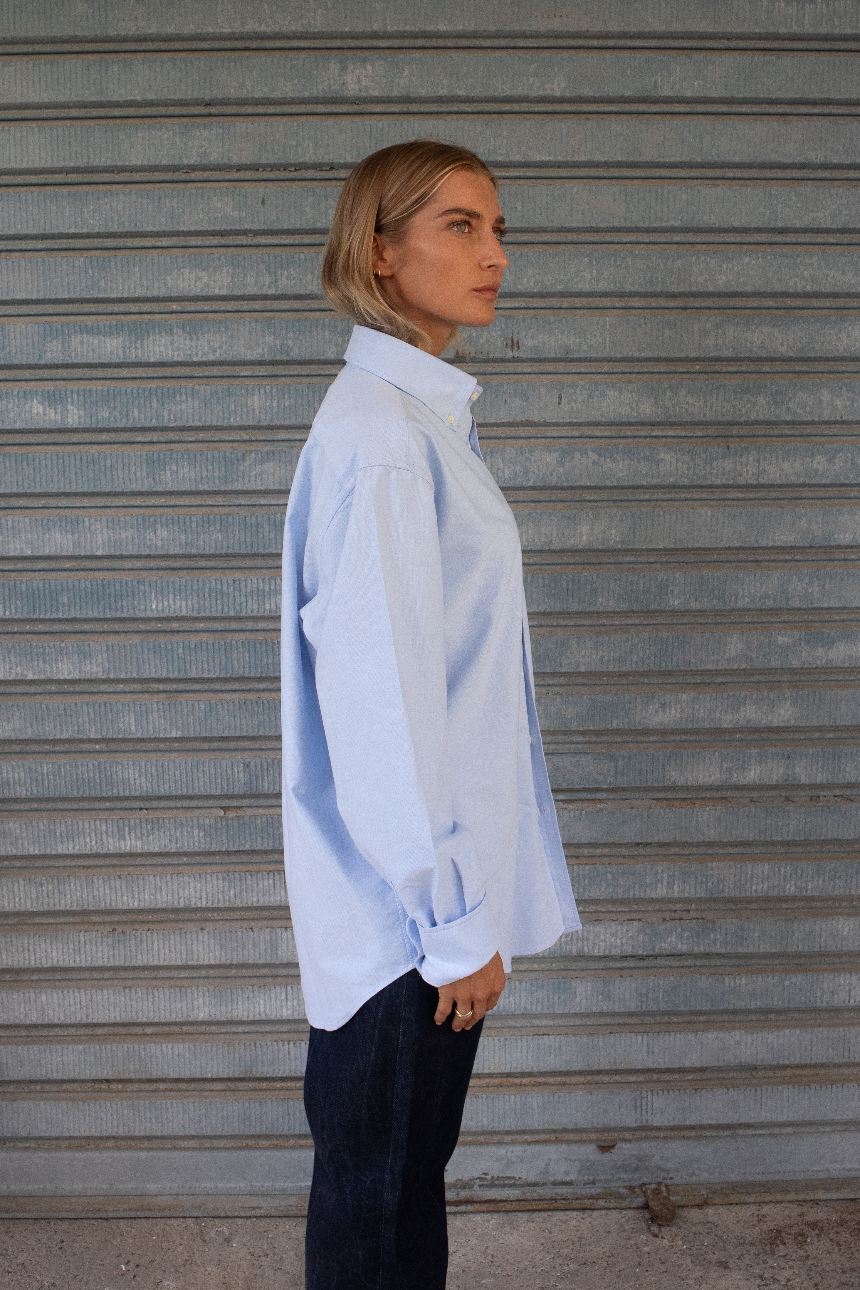 Oxford Shirt D-Brand, Blouses, Oxford Shirt, PALE BLUE, Blau, 217010, 217010-476