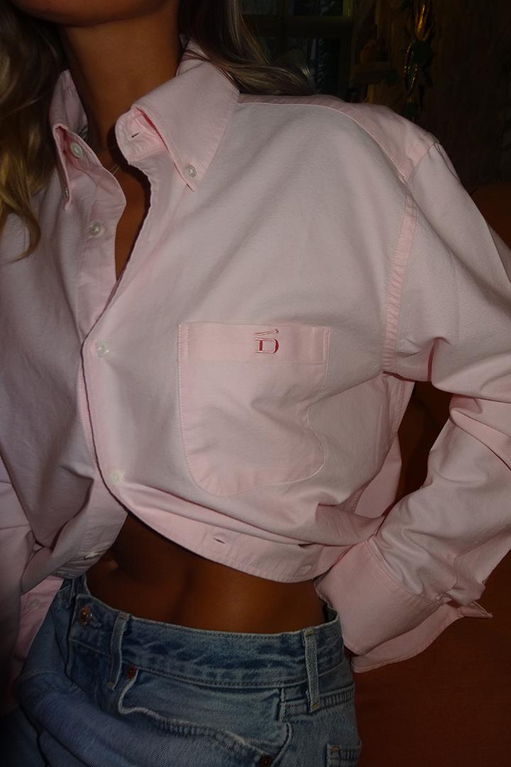 Oxford Shirt D-Brand, Blouses, Oxford Shirt, ROSE, Rosa, 217010, 217010-690