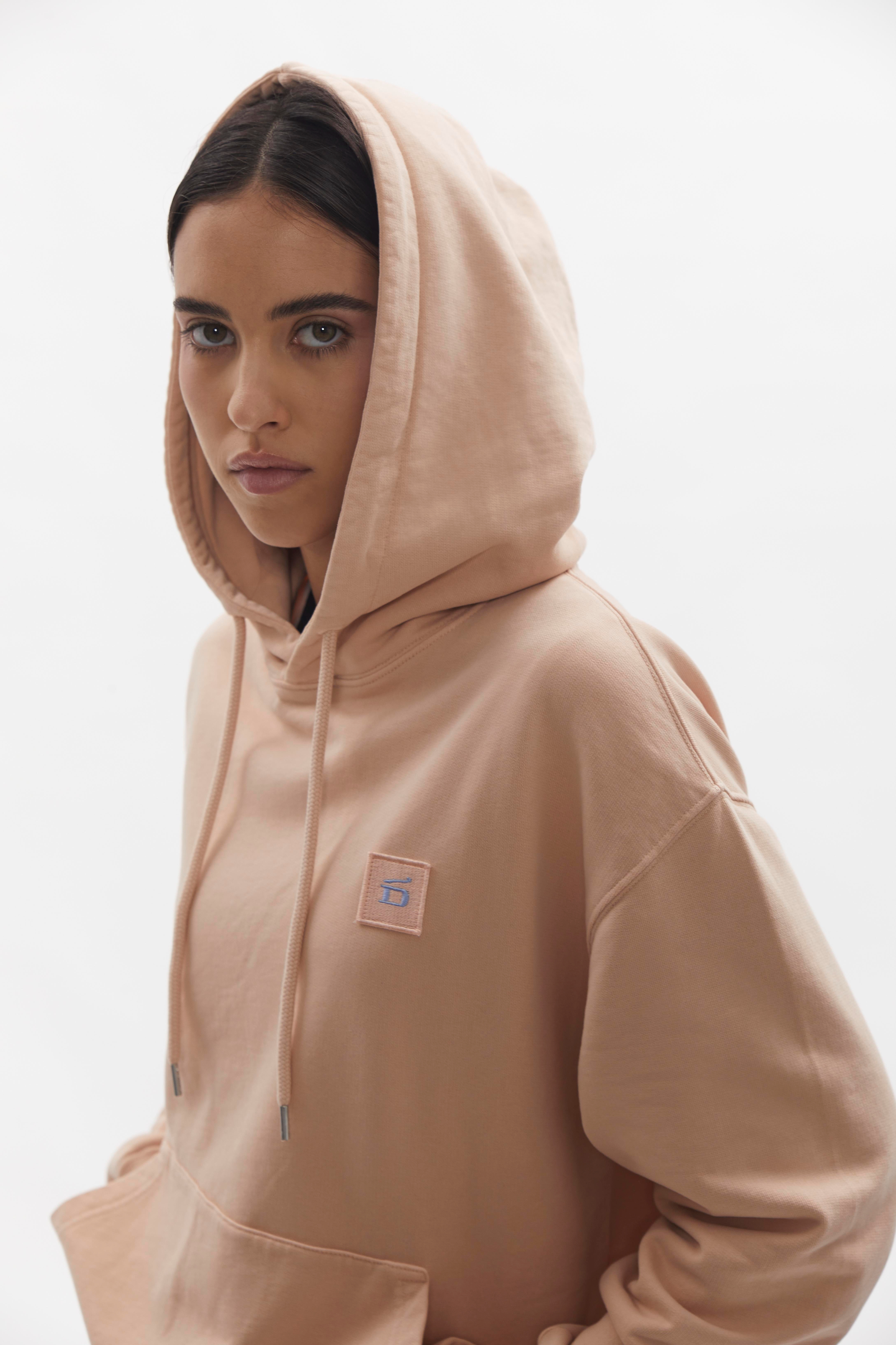 Badge Hoodie D-Brand, Hoodies, Zip Hoodies, Badge Hoodie, SALMON, Lachs, 220001, 220001-680