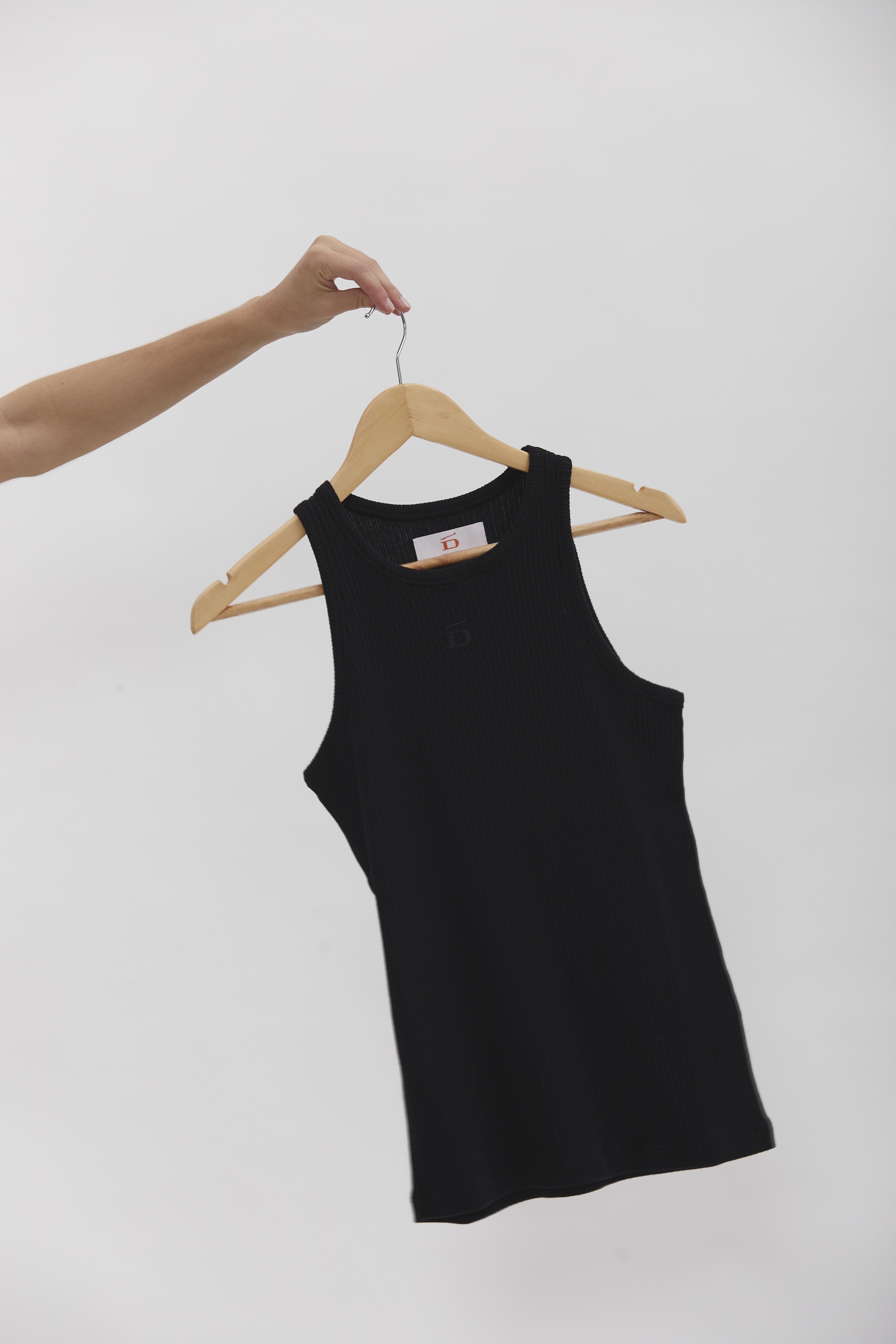 D-Brand, T-Shirts, Polos und Tops, Ribbed Tank Top, BLACK, Schwarz, 222602, 222602-100