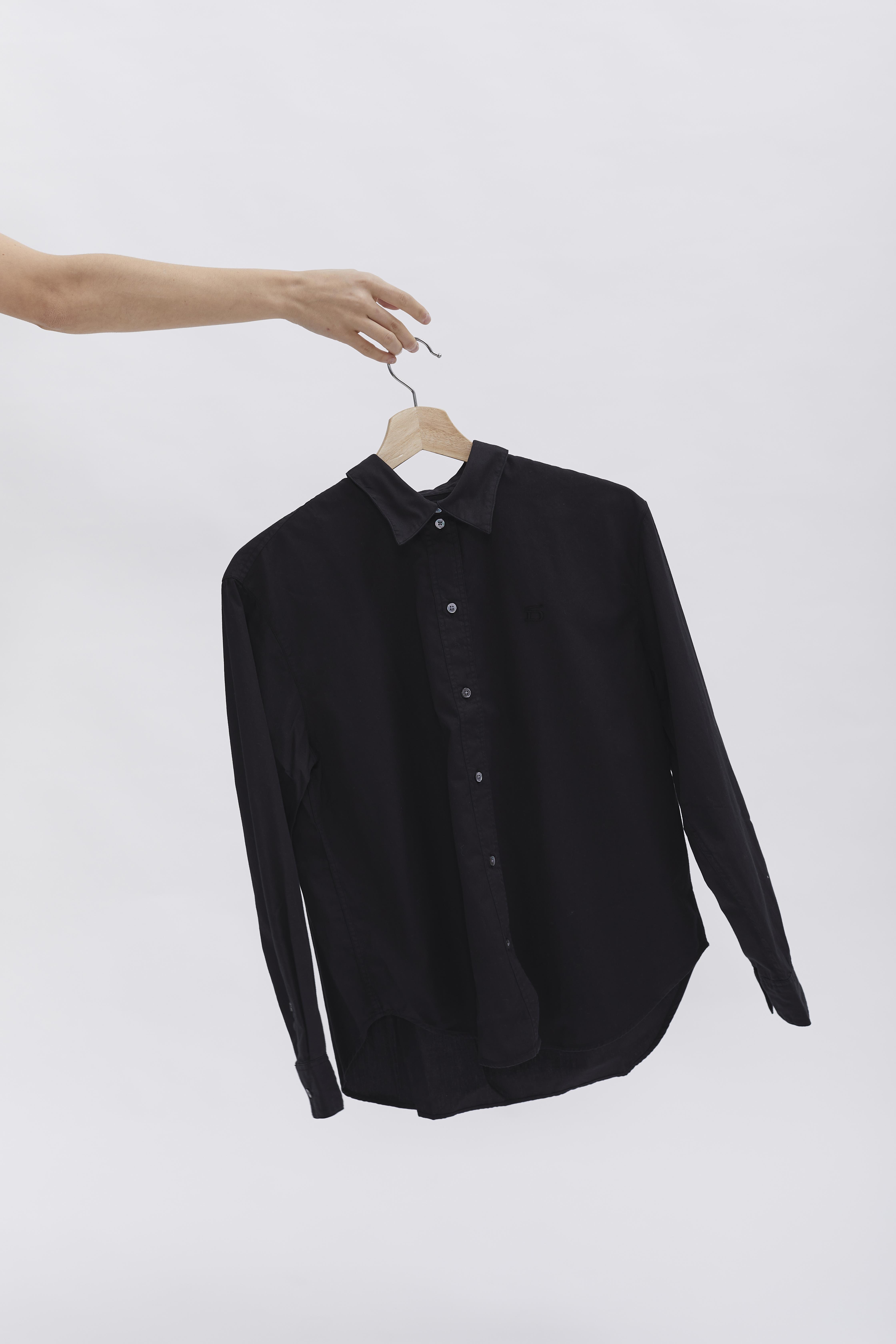 D-Brand, Blouses, Boxed Fit Bluse, BLACK, Schwarz, 227010, 227010-100