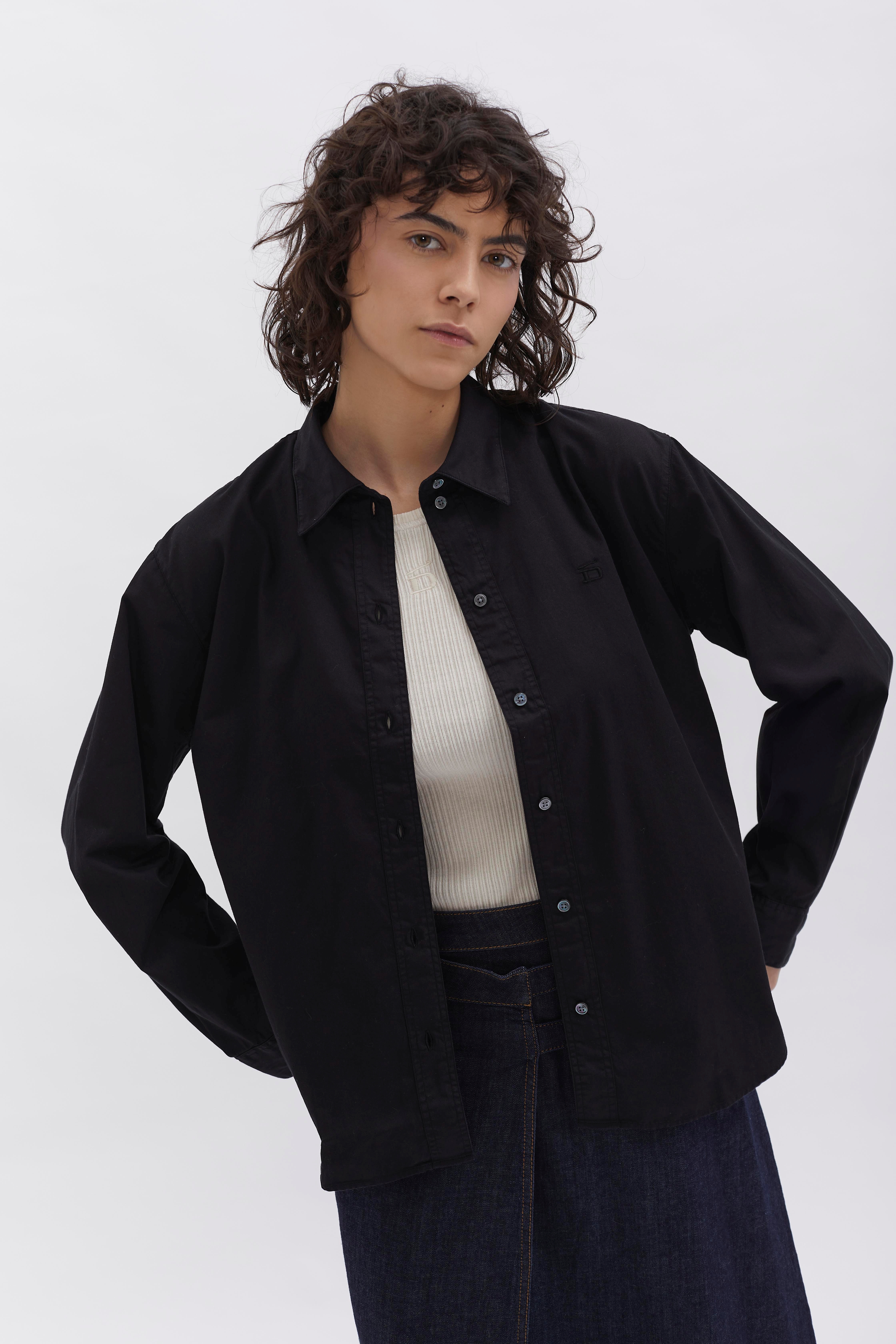 Boxed Fit Bluse D-Brand, Blouses, Boxed Fit Bluse, BLACK, Schwarz, 227010, 227010-100