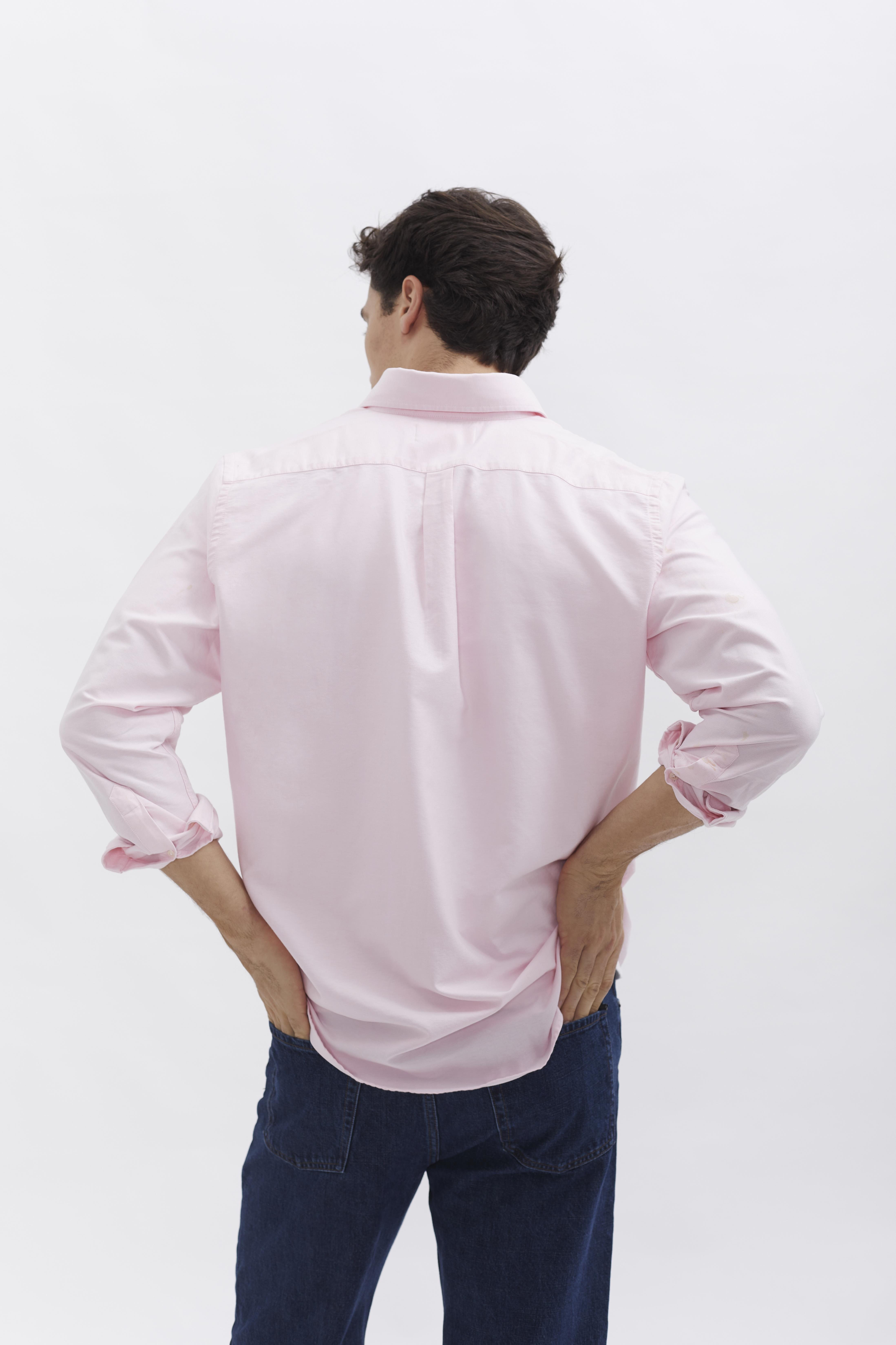 Oxford Shirt D-Brand, Shirts, Oxford Shirt, ROSE, Rosa, 117010, 117010-690