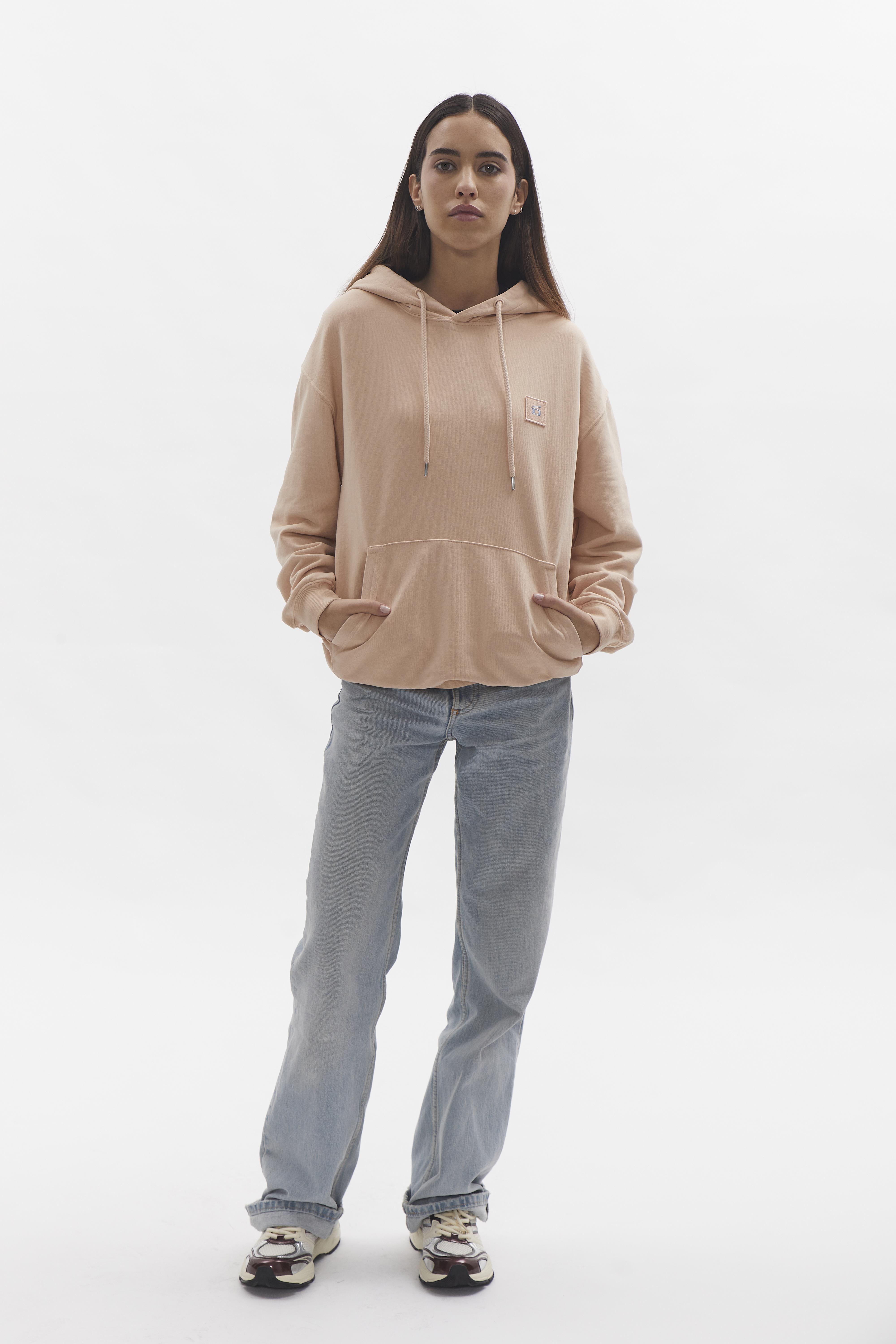 D-Brand, Hoodies, Zip Hoodies, Badge Hoodie, SALMON, Lachs, 220001, 220001-680