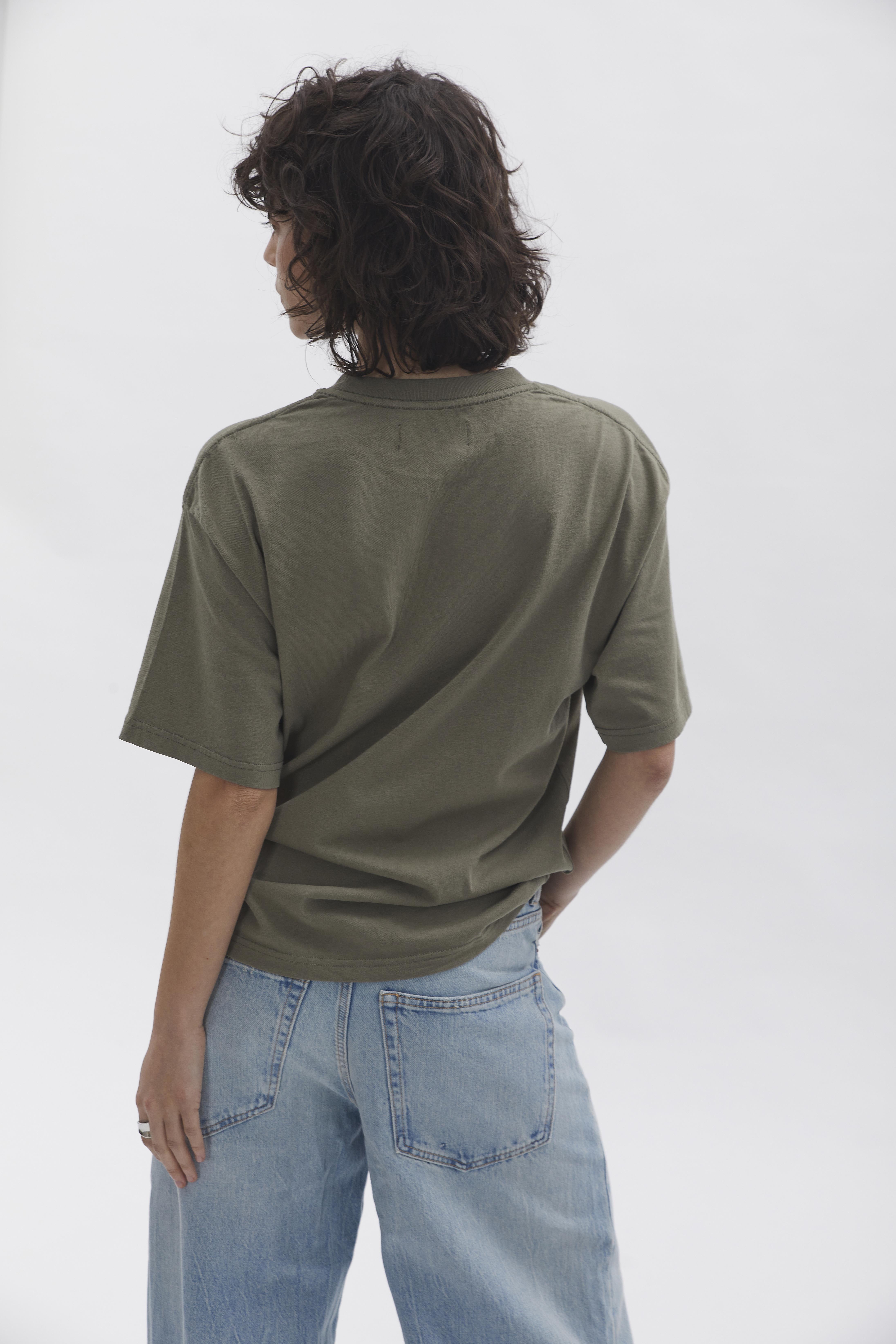 D-Brand, T-Shirts, Polos und Tops, Relaxed T-Shirt, DUSTY OLIVE, Grün, 222203, 222203-322
