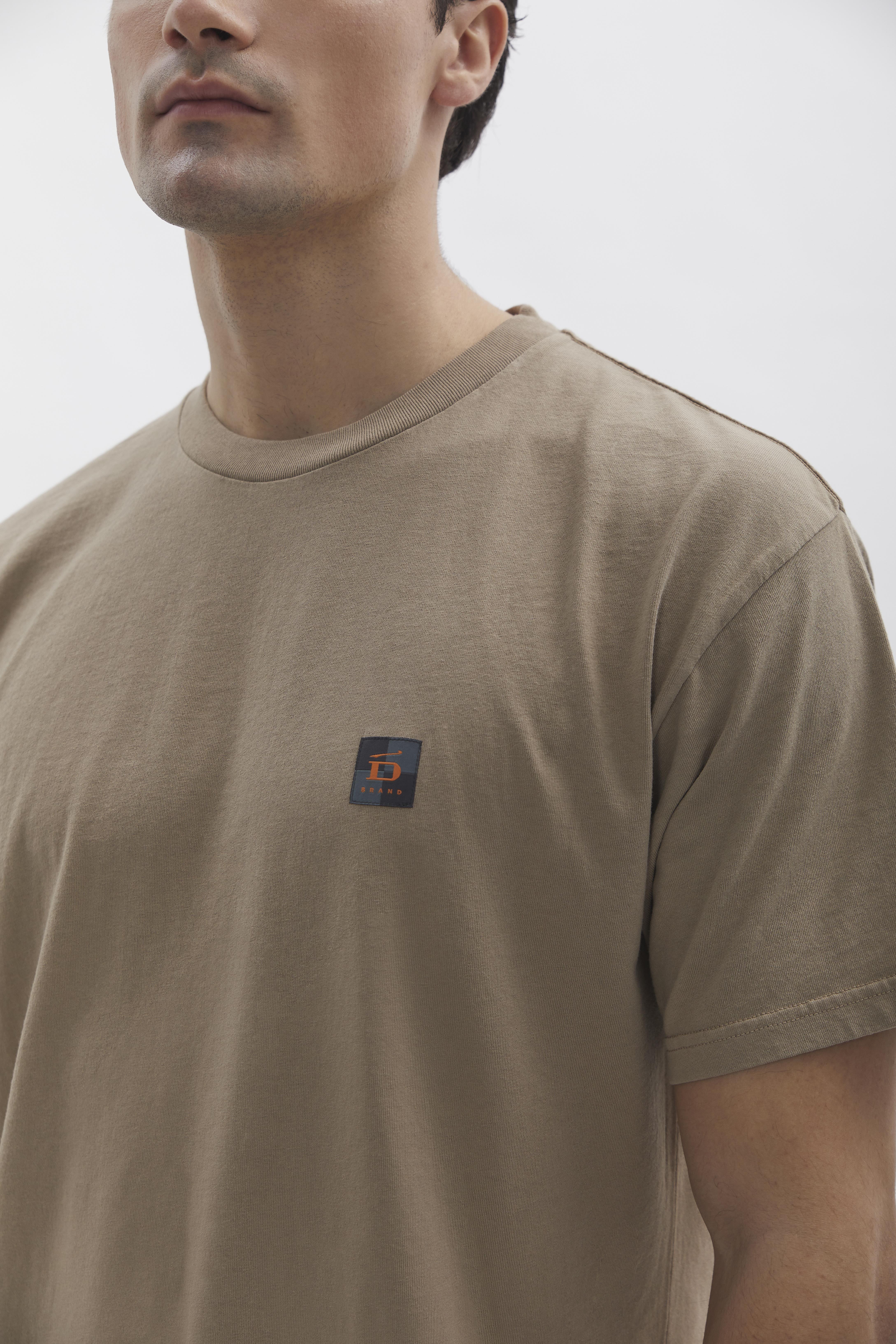 Relaxed T-Shirt D-Brand, T-Shirts und Polos, Relaxed T-Shirt, ALMOND, Braun, 112201, 112201-252