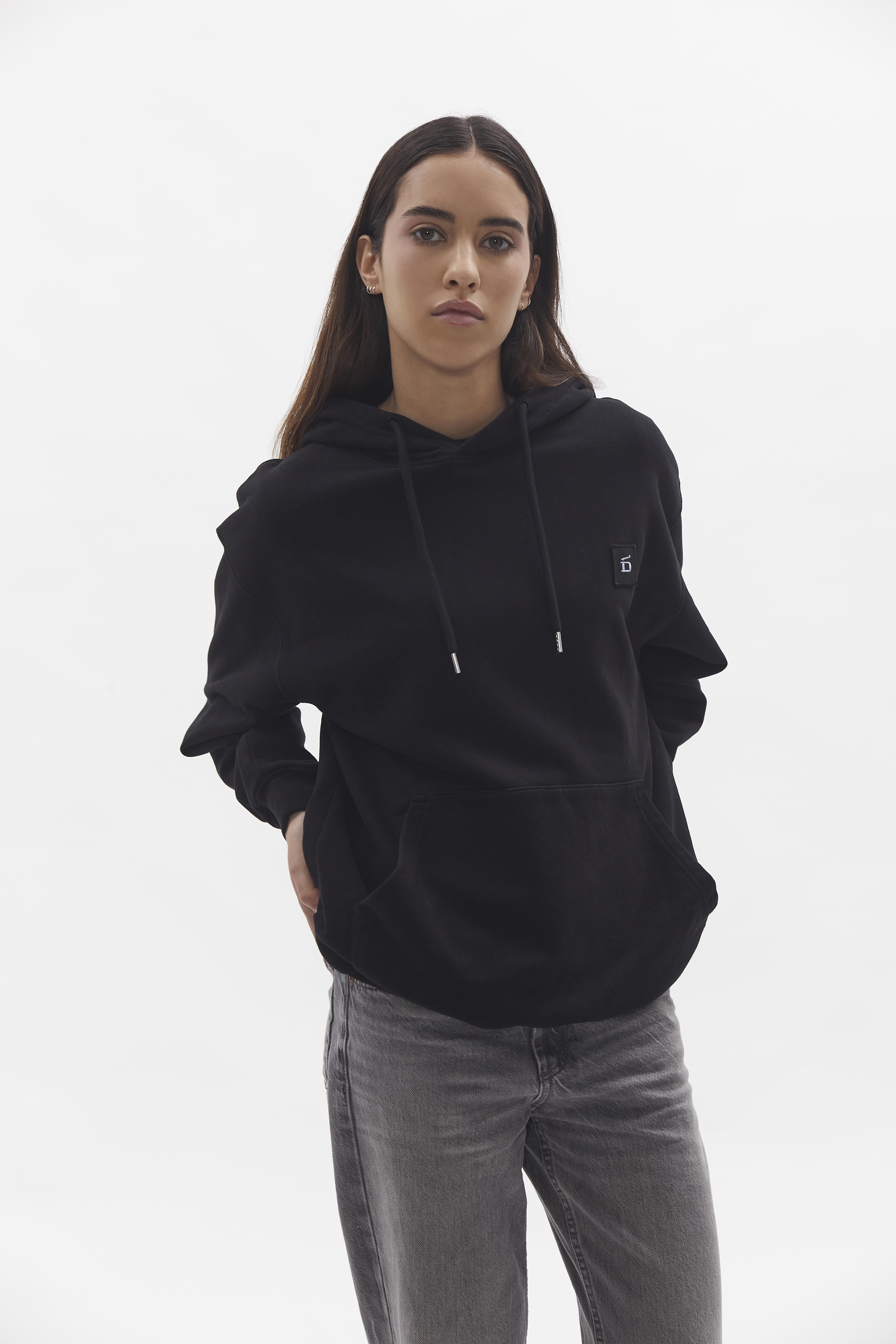 D-Brand, Hoodies, Zip Hoodies, Badge Hoodie, BLACK, Schwarz, 220001, 220001-100
