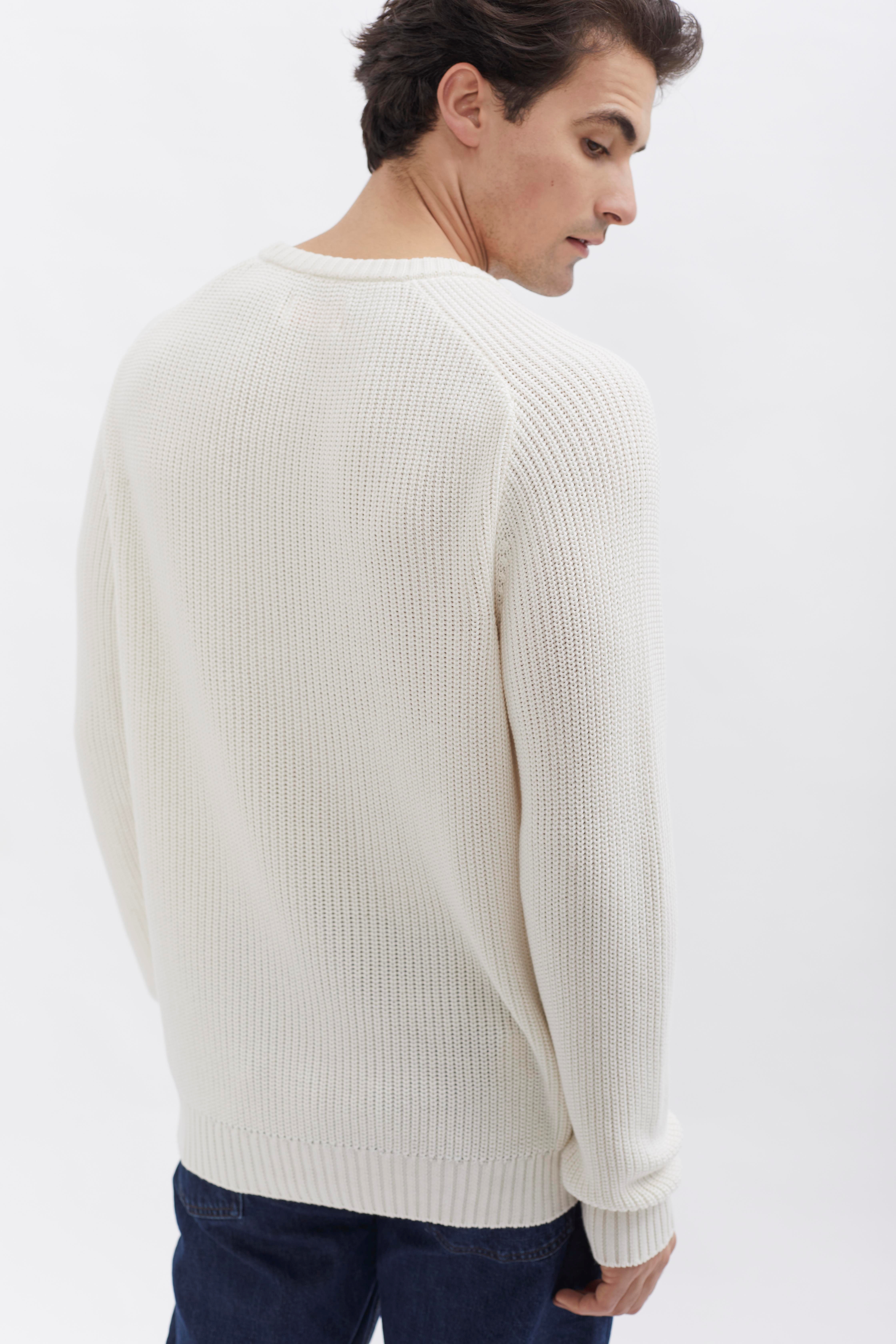 Knit Crewneck D-Brand, Pullover, Knit Crewneck, OFFWHITE, Weiß, Creme, 115201, 115201-130
