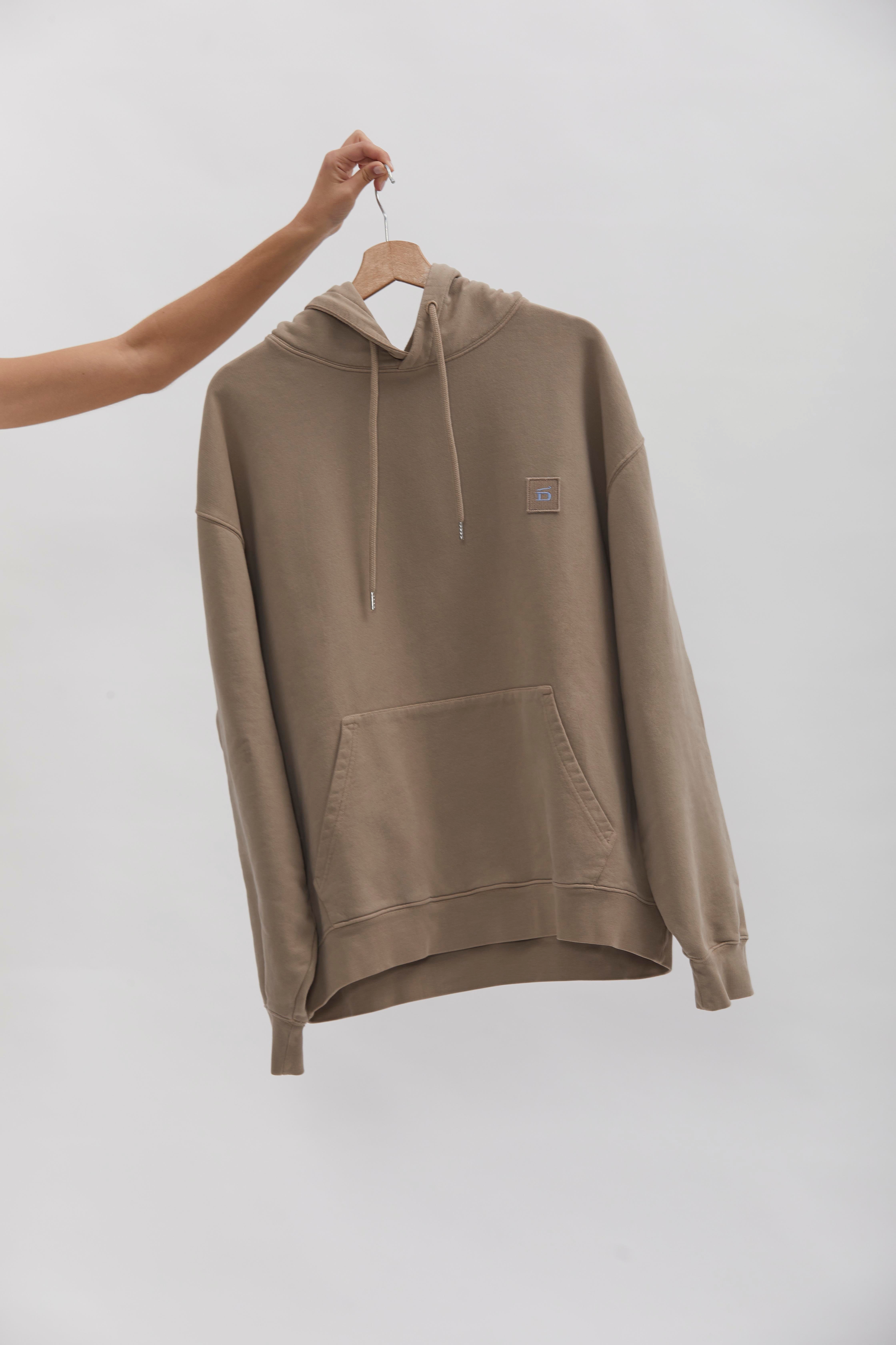 D-Hoodie D-Brand, Hoodies, Zip Hoodies, D-Hoodie, ALMOND, Braun, 220101, 220101-252