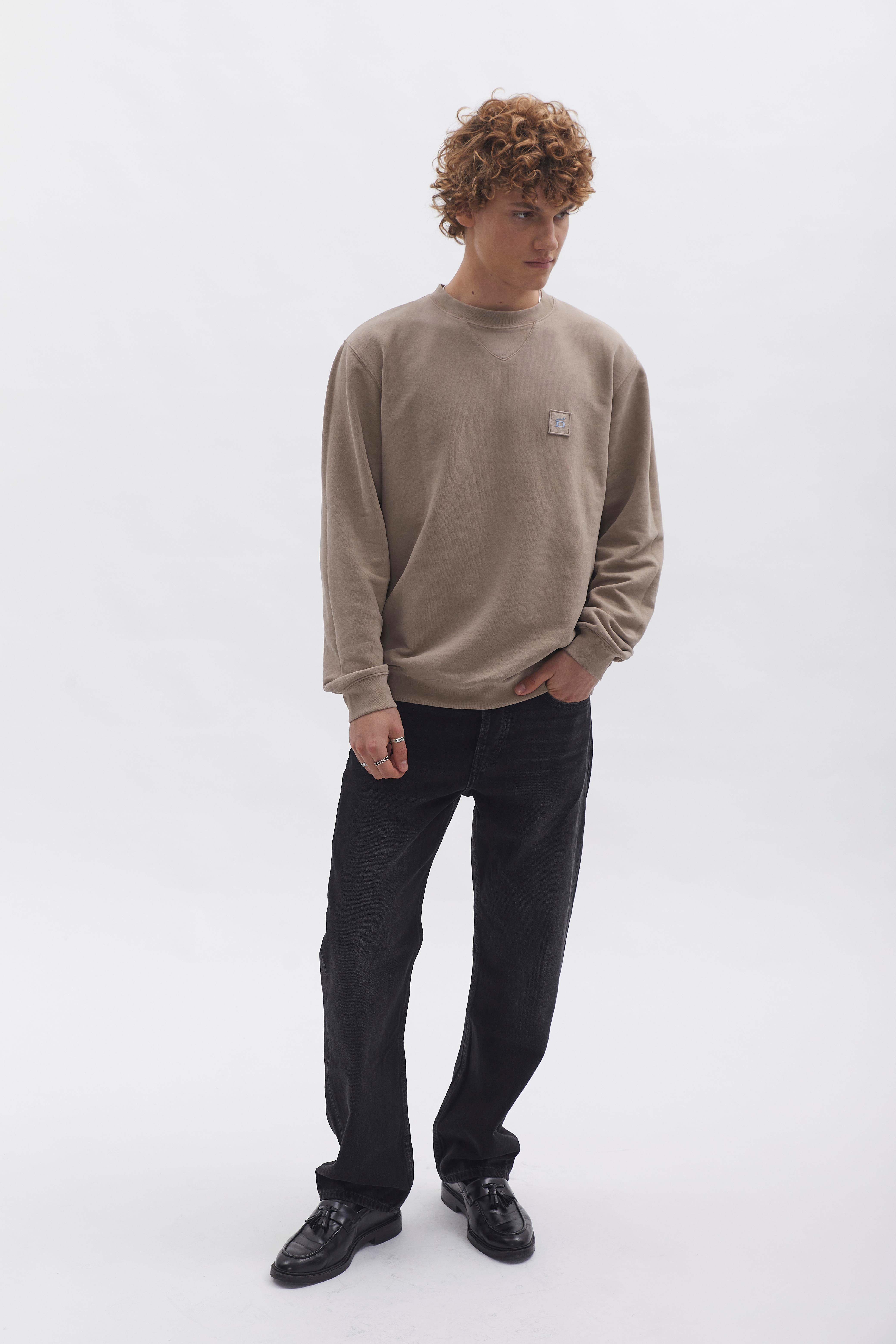 Crewneck Sweater D-Brand, Sweater, Crewneck Sweater, ALMOND, Braun, 111225, 111225-252